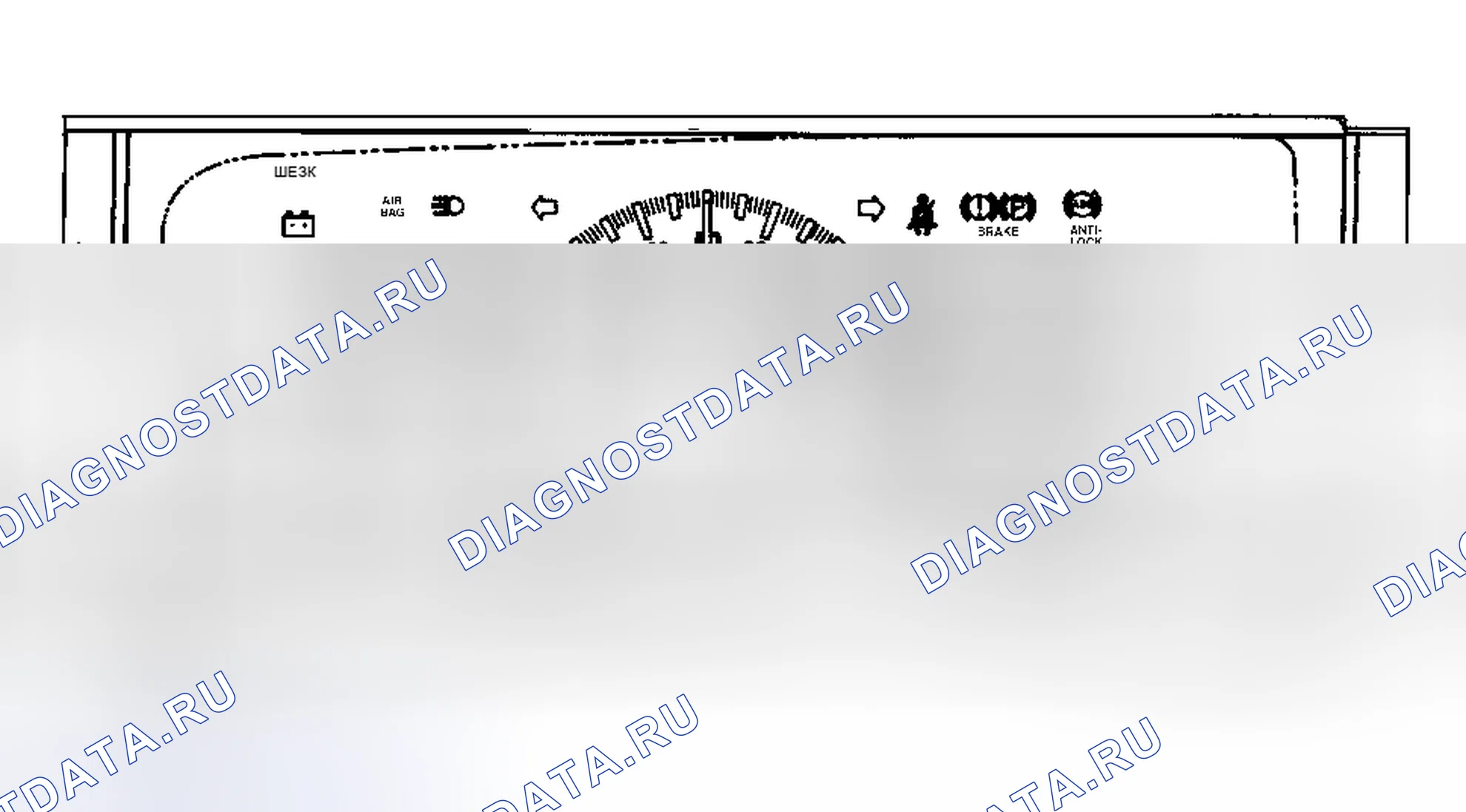 Рис. 1: СТАНДАРТНЫЕ ПРИБОРНЫЕ ПАНЕЛИ. Kia Mentor I