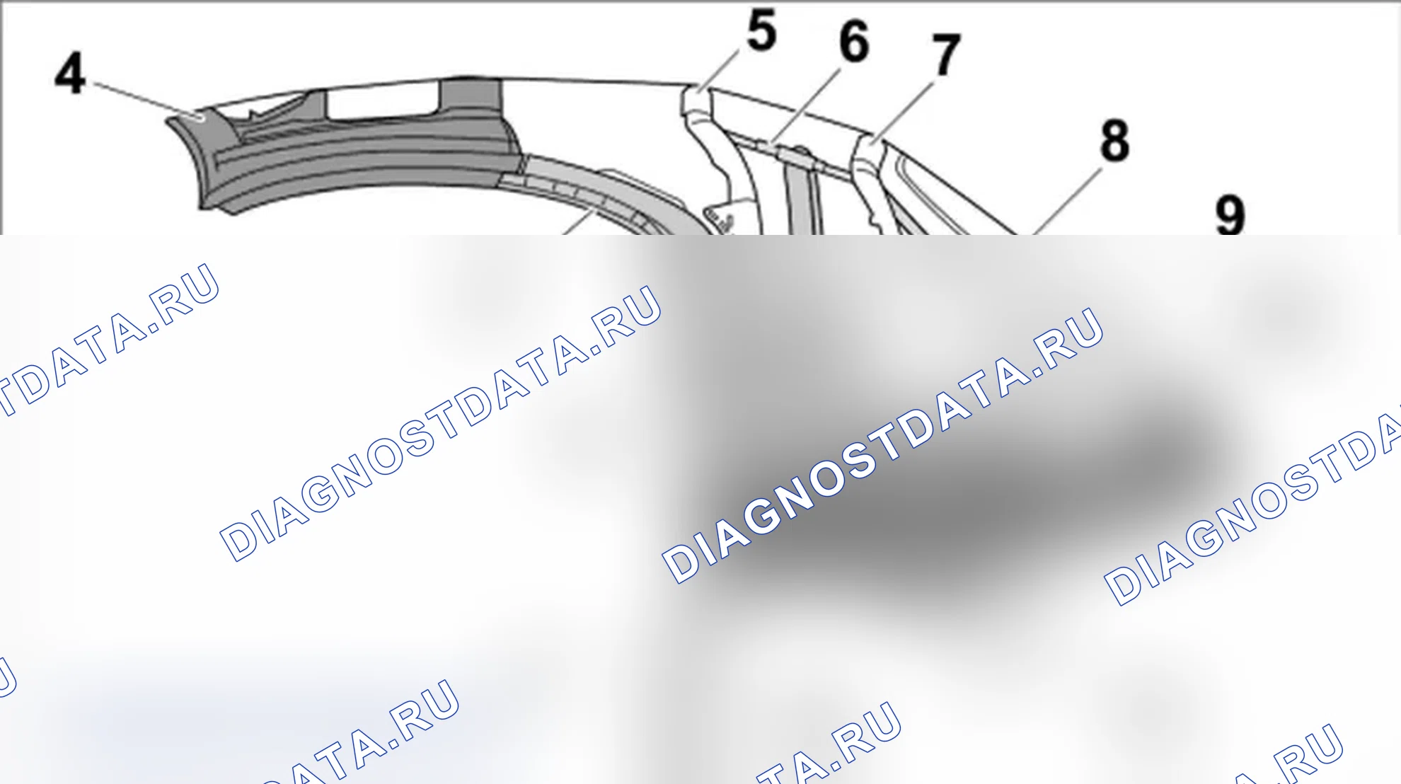 Рис. 84: Схема складной верх. Porsche Boxster S 987