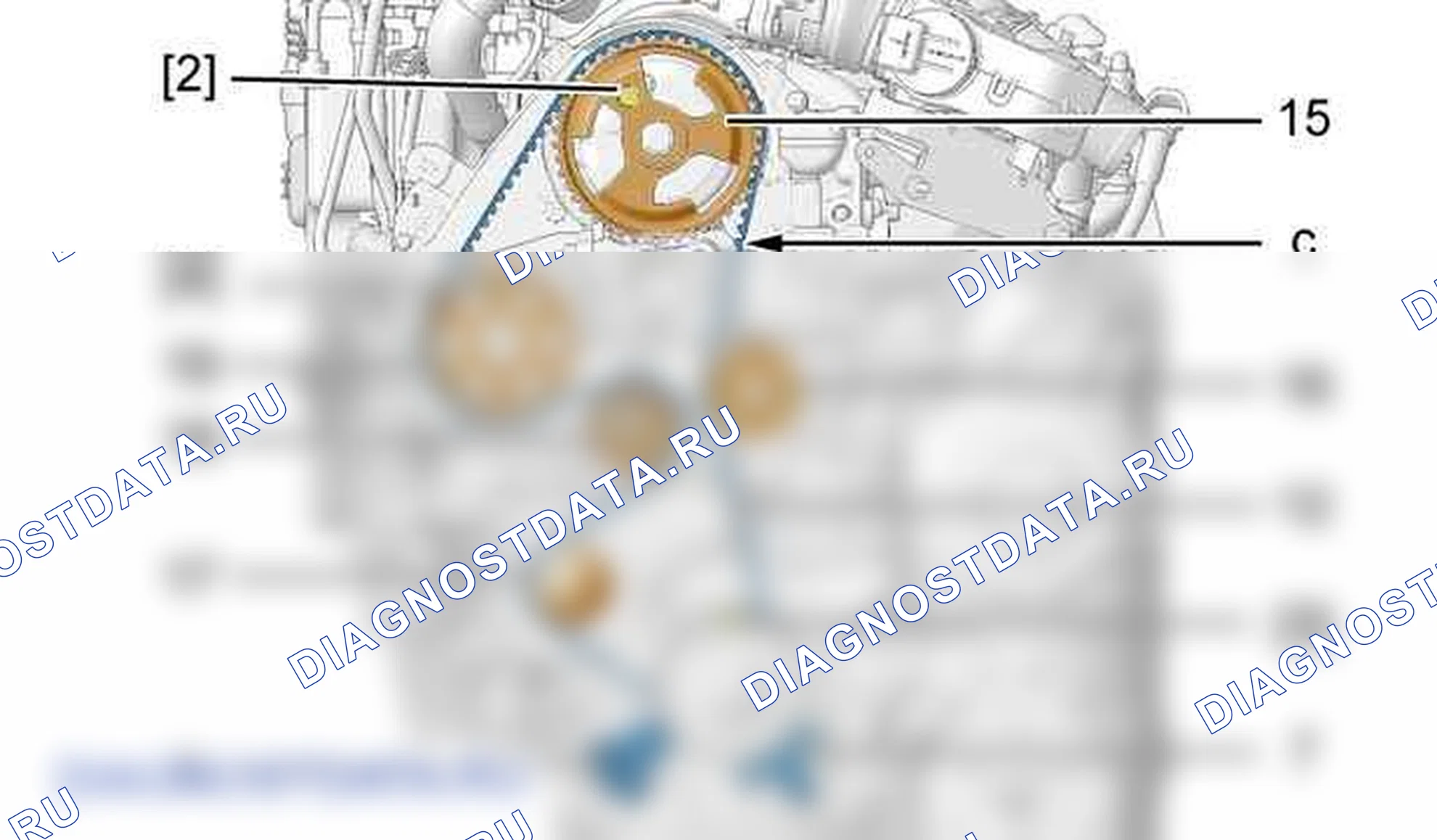 Снятие - Установка: ремень ГРМ — b1cm05xd. Citroen C5 II