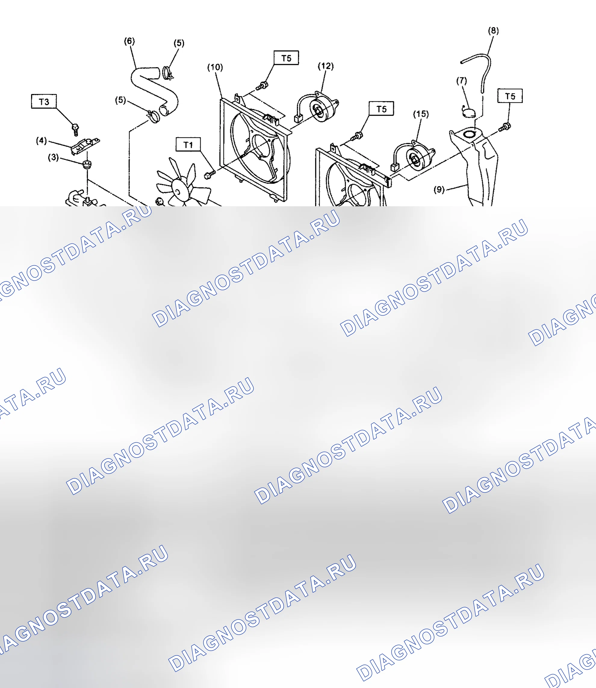 Рис. 12: РАСПОЛОЖЕНИЕ КОМПОНЕНТОВ. Subaru Impreza GD/GC/GG рестайлинг