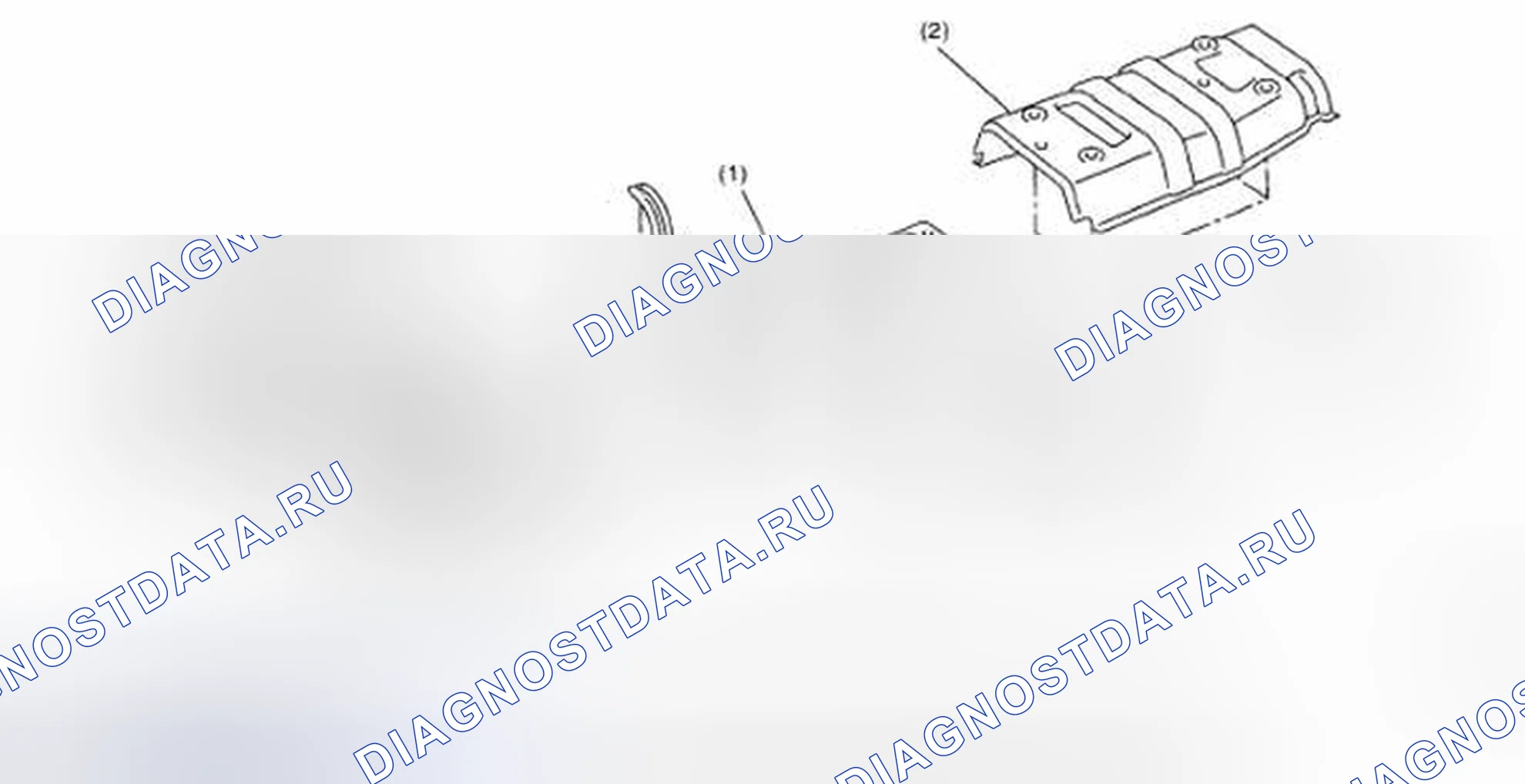 Рис. 37: Покомпонентный вид крышки теплового экрана. Subaru Impreza WRX STI GD рестайлинг 2