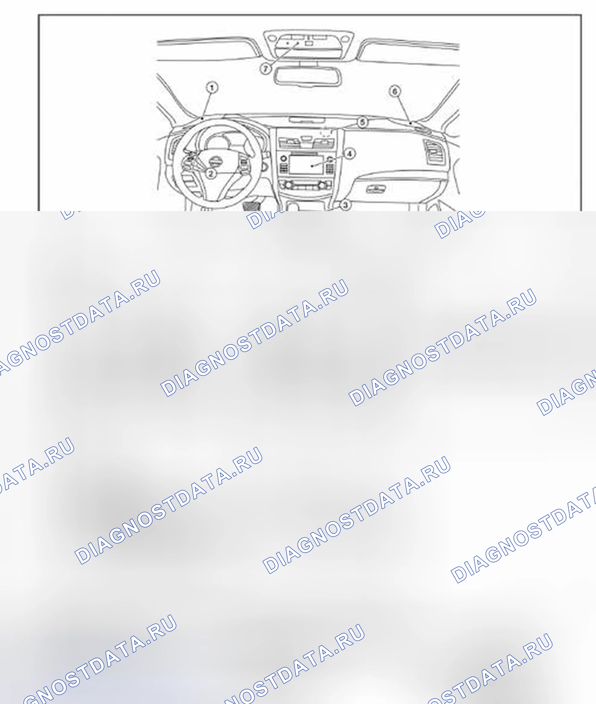 Рис. 197: Расположение компонентов. Nissan Altima L33
