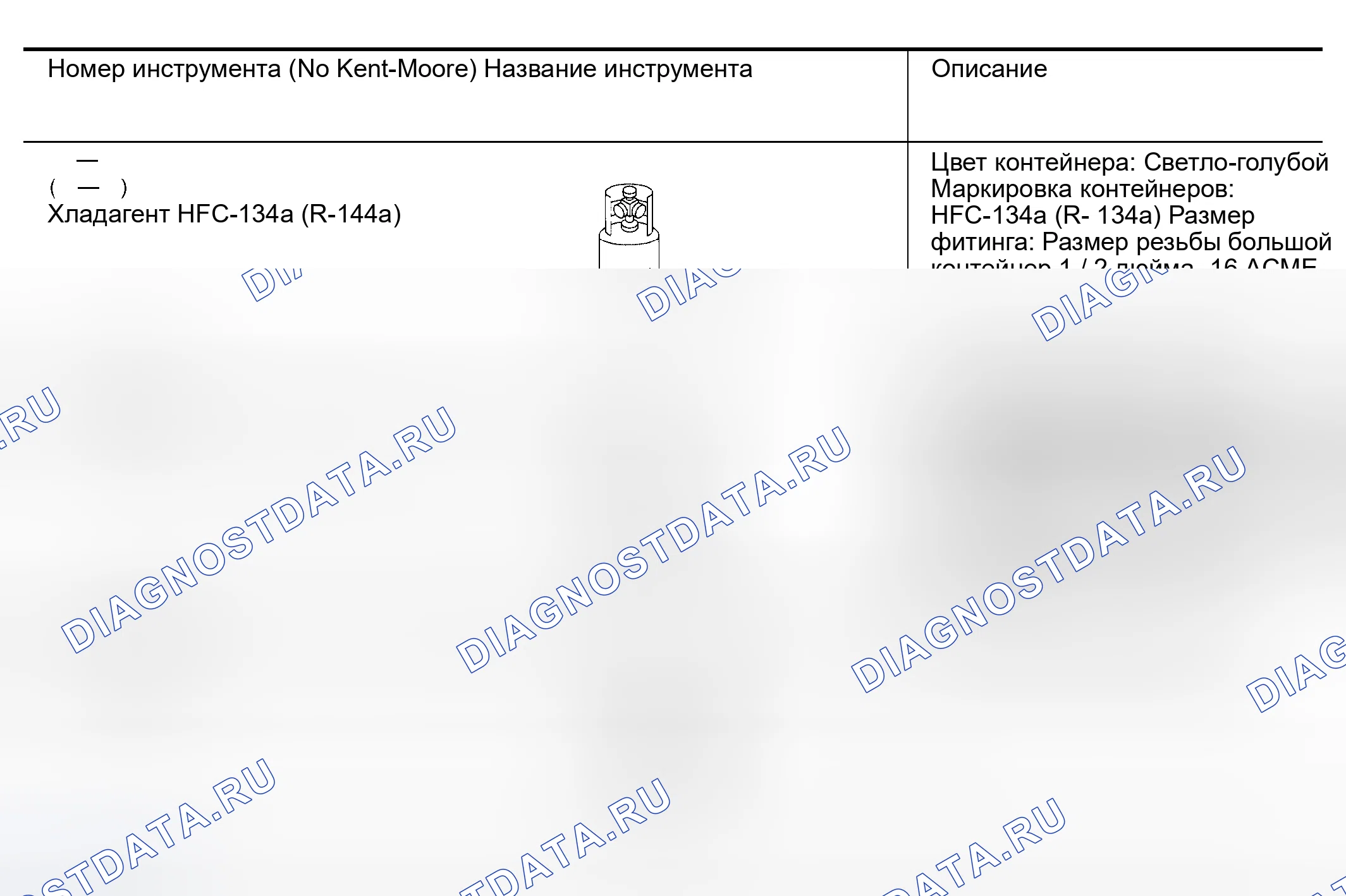 Рис. 143: Сервисные инструменты и оборудование HFC-134a (R-133a). Nissan Altima L31 рестайлинг