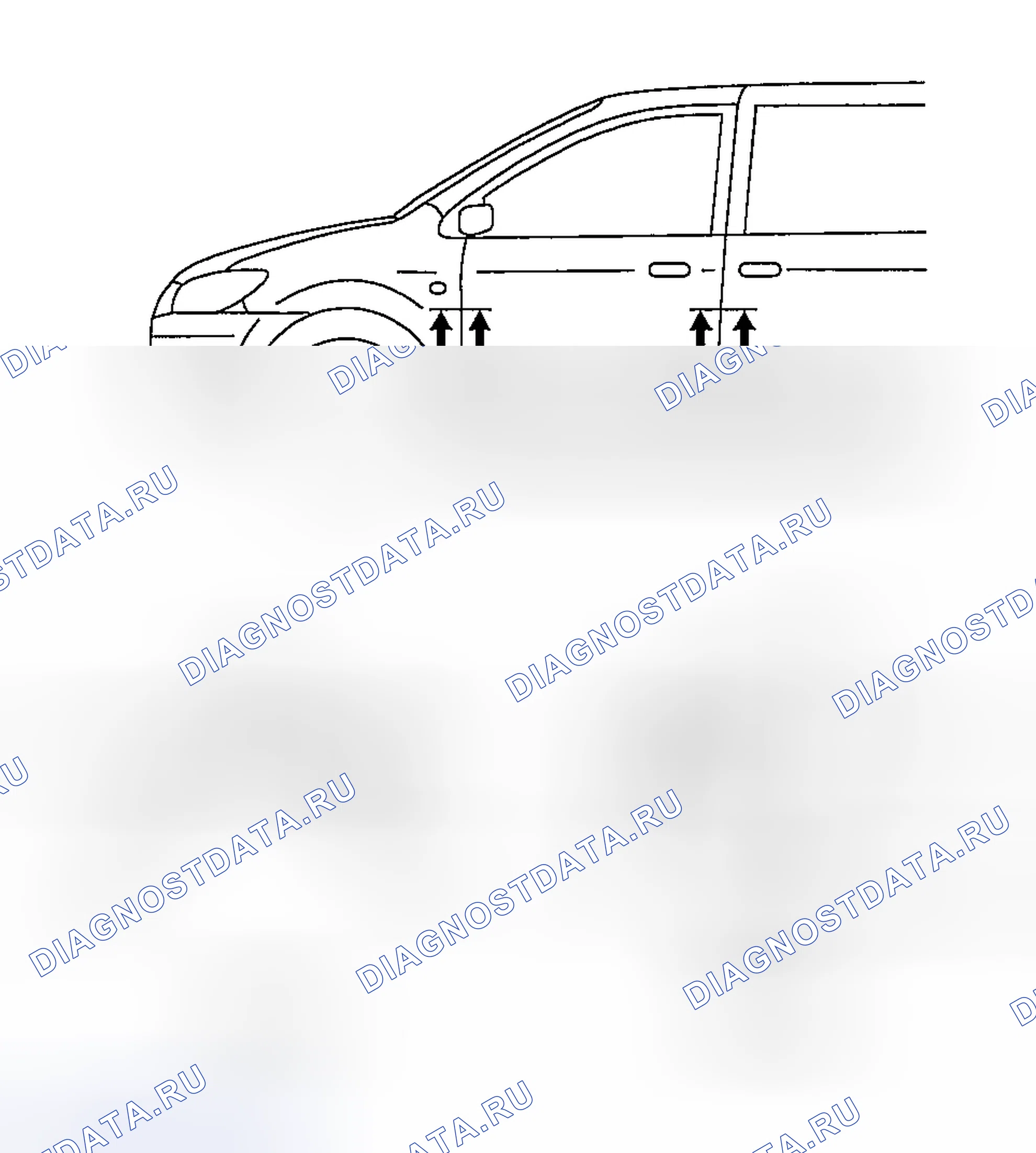 Рис. 26: РЕГУЛИРОВКА ПЕРЕДНЕЙ ДВЕРИ. Mazda MPV II рестайлинг