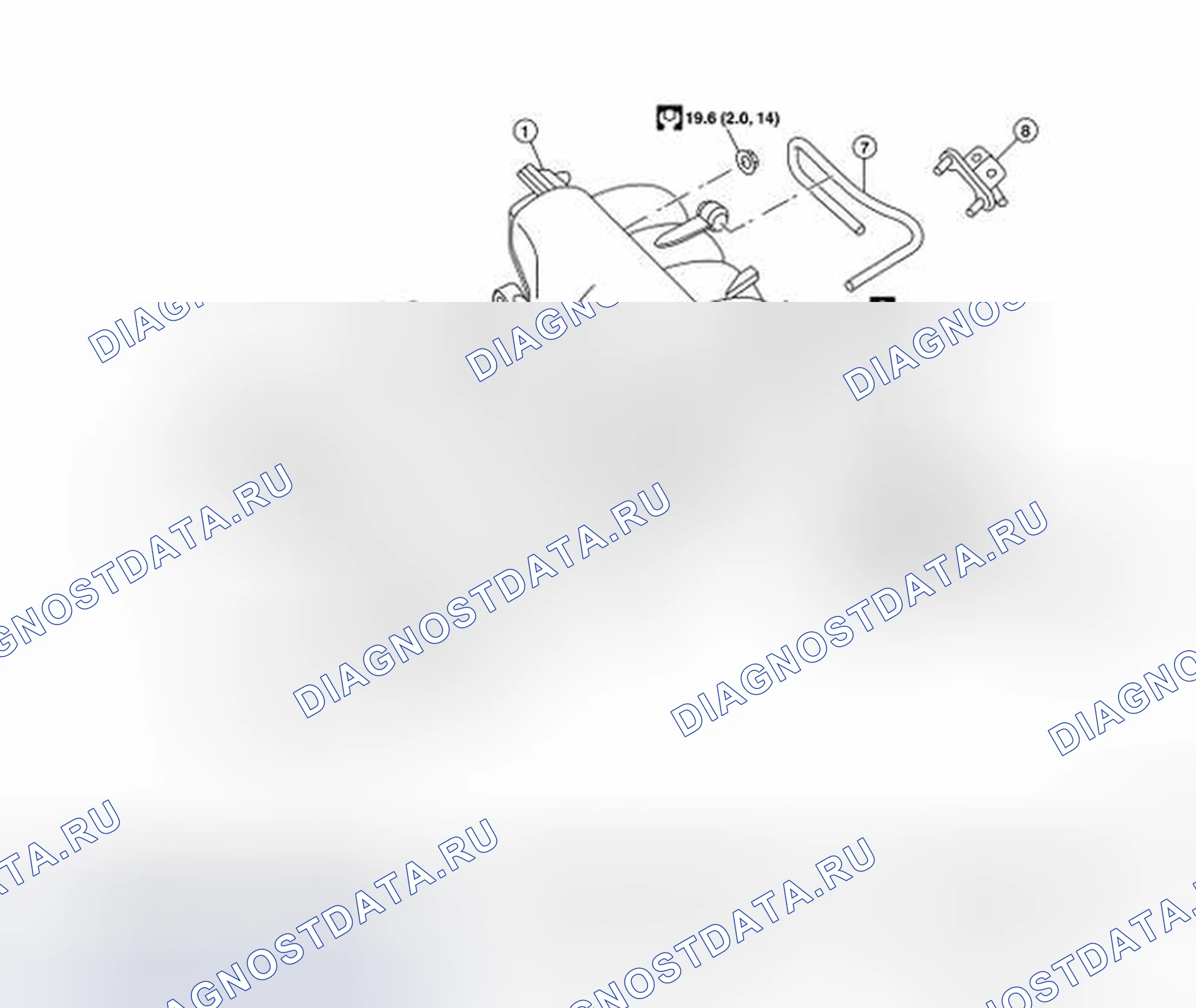 Рис. 88: Покомпонентный вид компонентов впускного коллектора. Nissan Altima L32