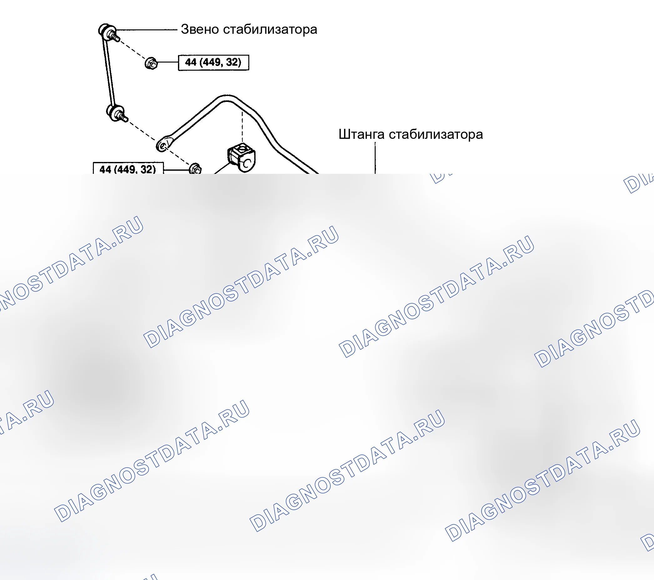 Рис. 15: ПЛАНКА СТАБИЛИЗАТОРА. Toyota MR2 W30