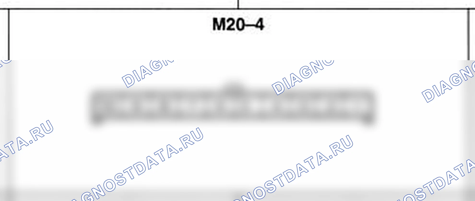 Распиновка разъёма M20-4 — основного жгута. Hyundai Atos MX