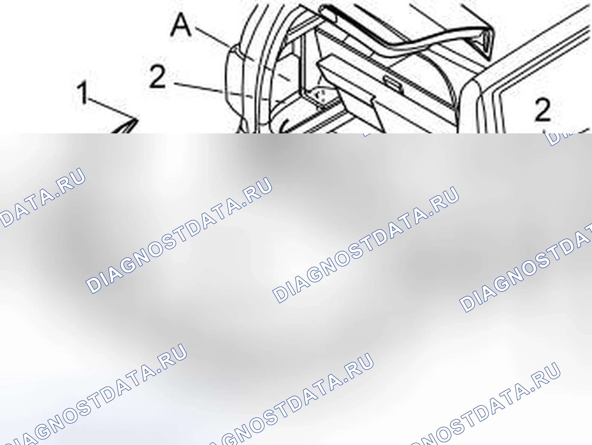 Рис. 43: Переустановка бампера. Volvo XC70 I рестайлинг