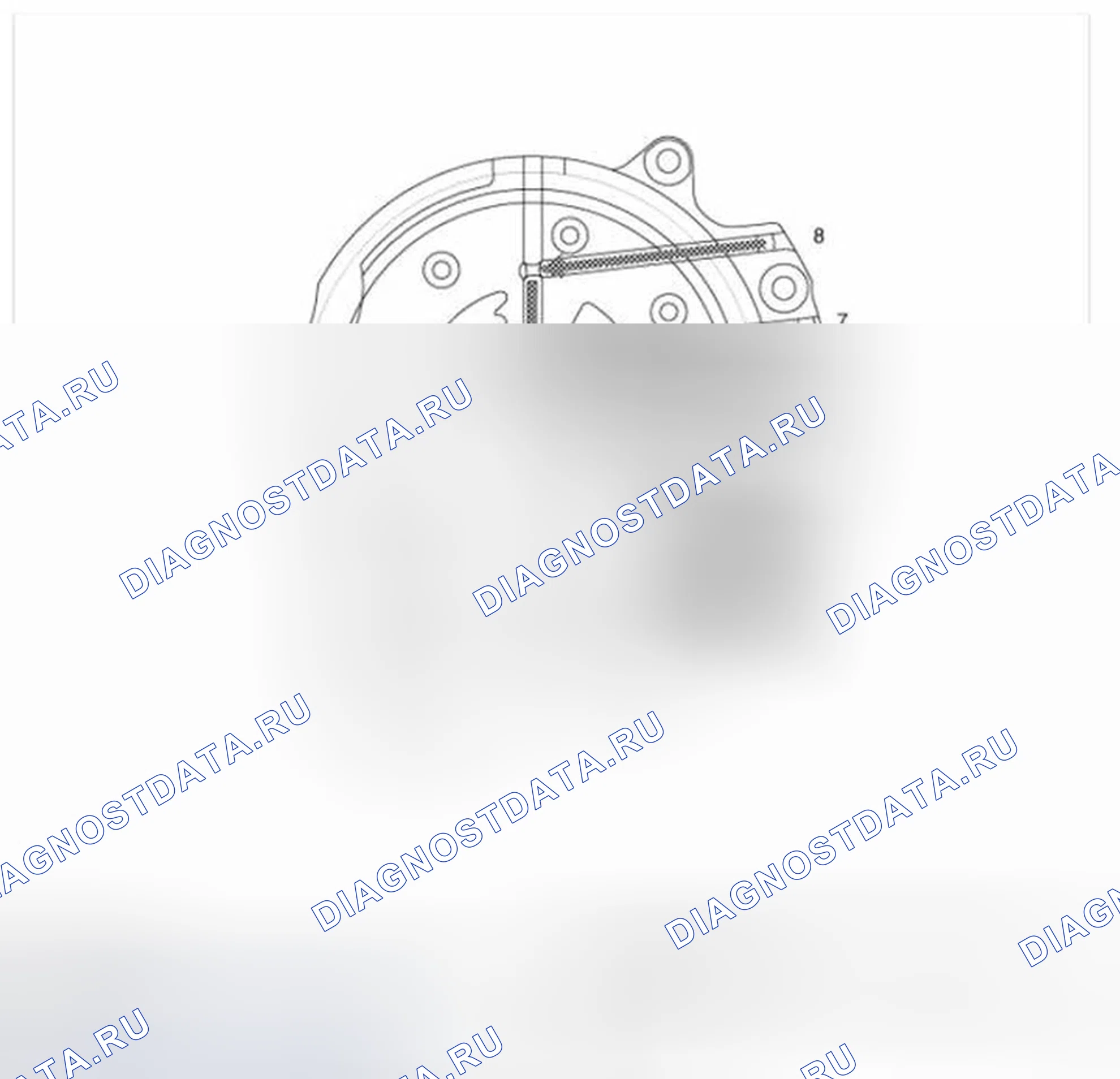 Рис. 70: Рабочий поток масляного насоса. Hyundai Sonata VI