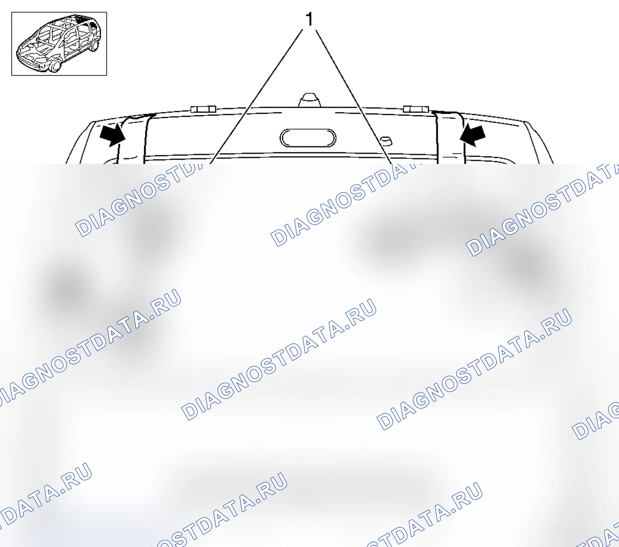 Заменить стекло задней откидной двери (модели F06 / F25). Opel Combo C