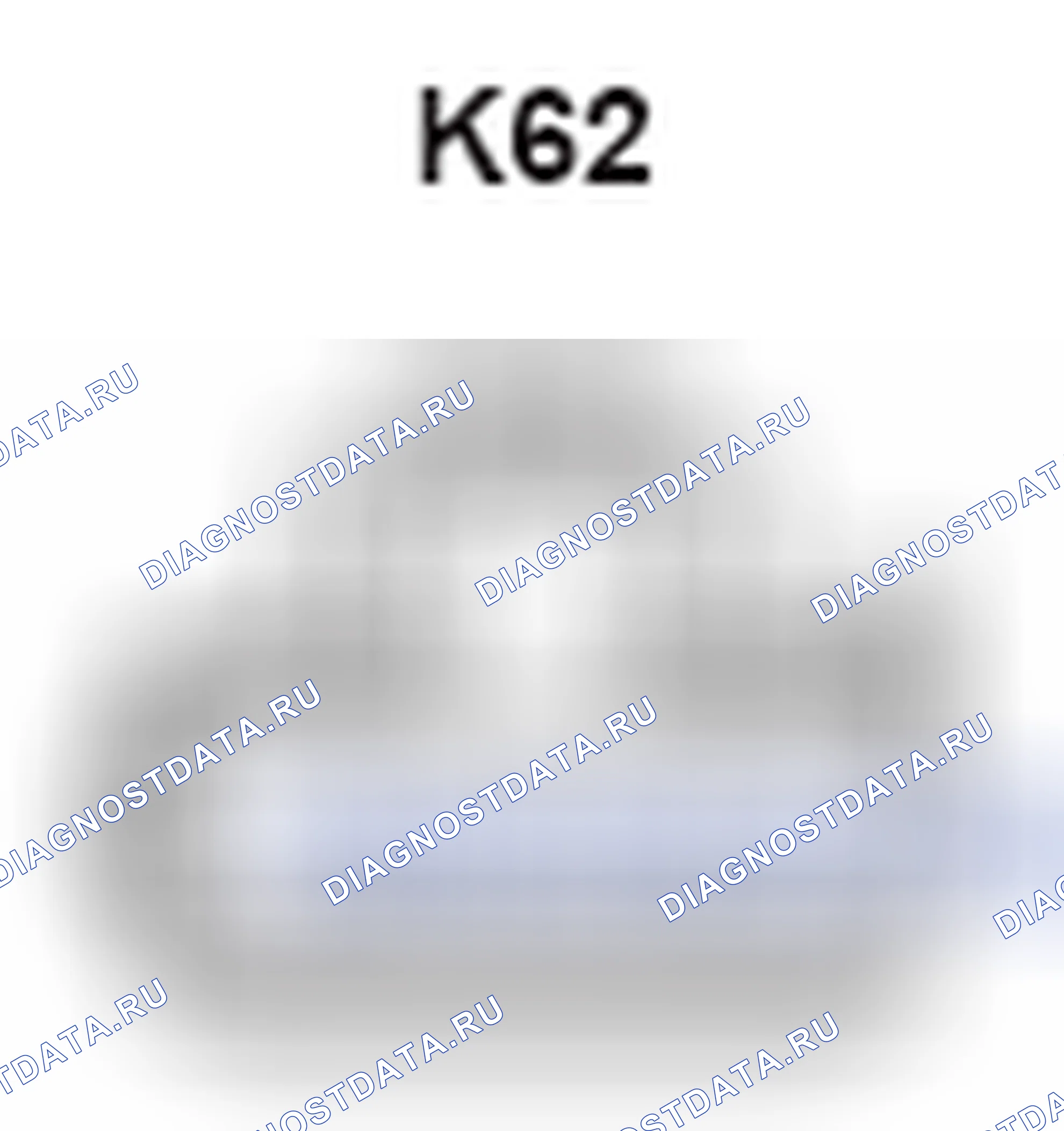 Рис. 417: Вид с торца соединителя Tweeter (передний правый) (K62). Lexus GS III