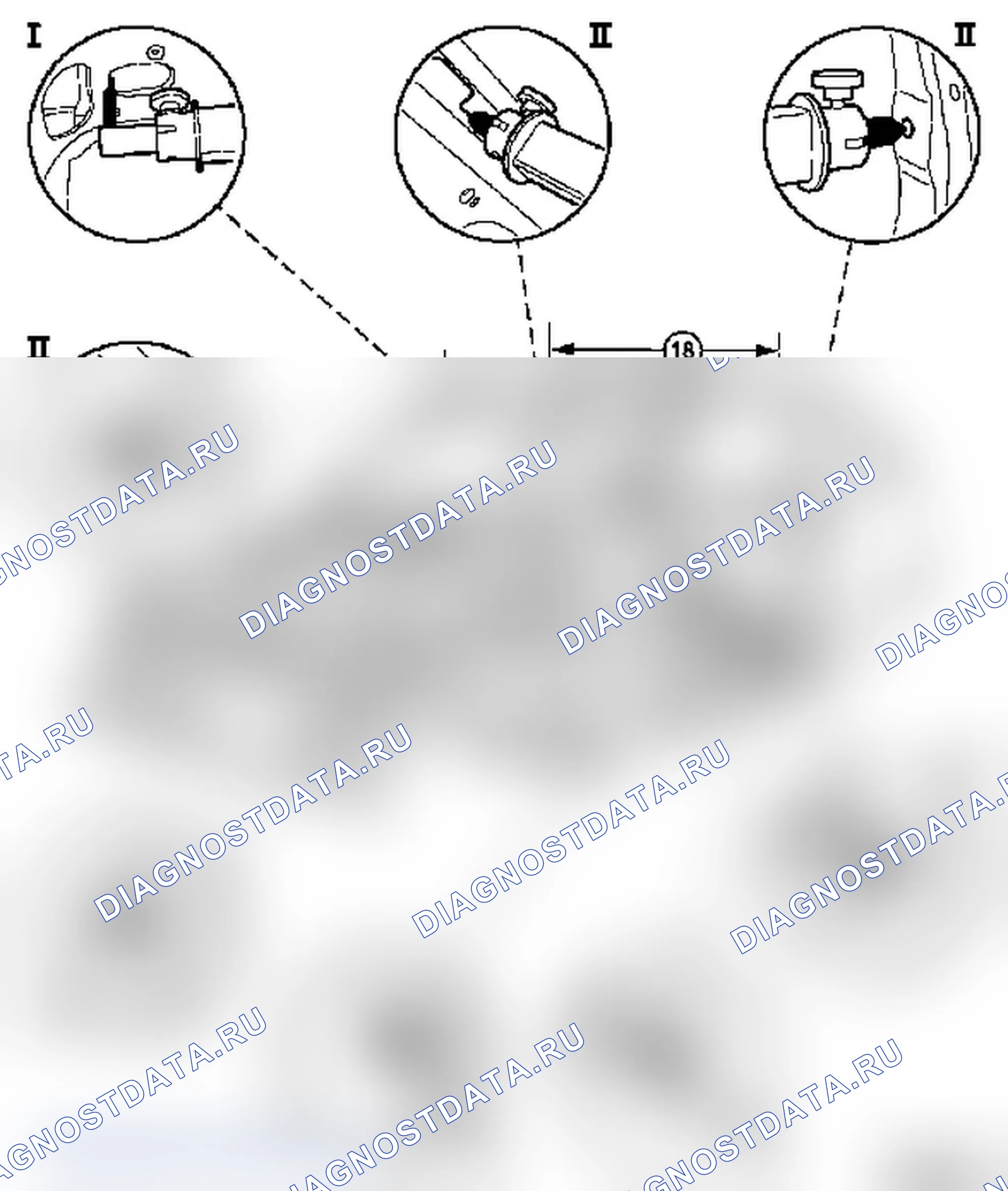Схема измерения кузова моделей F 08, F 08 & W5L, F 68. Opel Corsa C