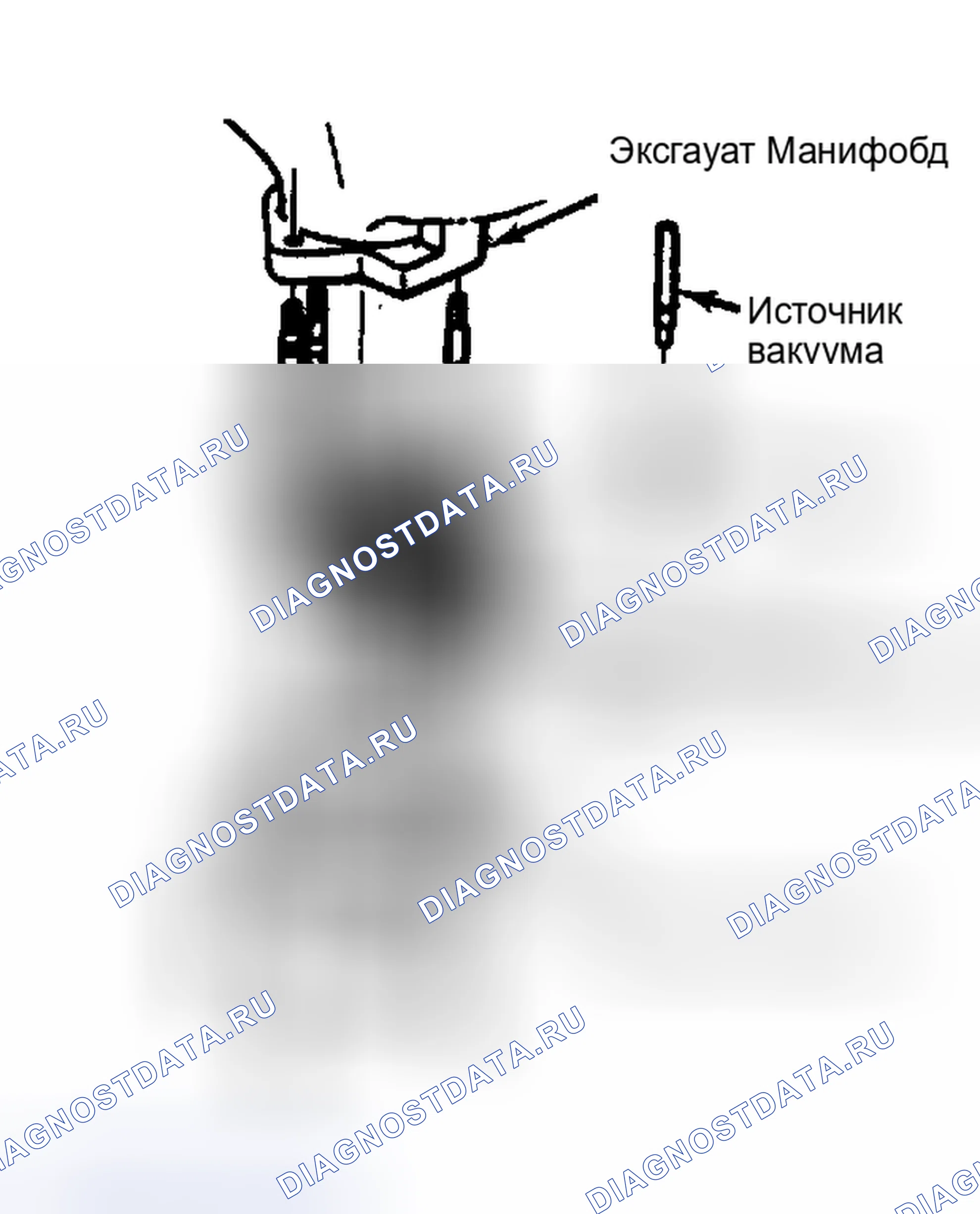 Рис. 85: Вакуумная сервосистема EFE (типовая). Pontiac 6000 I