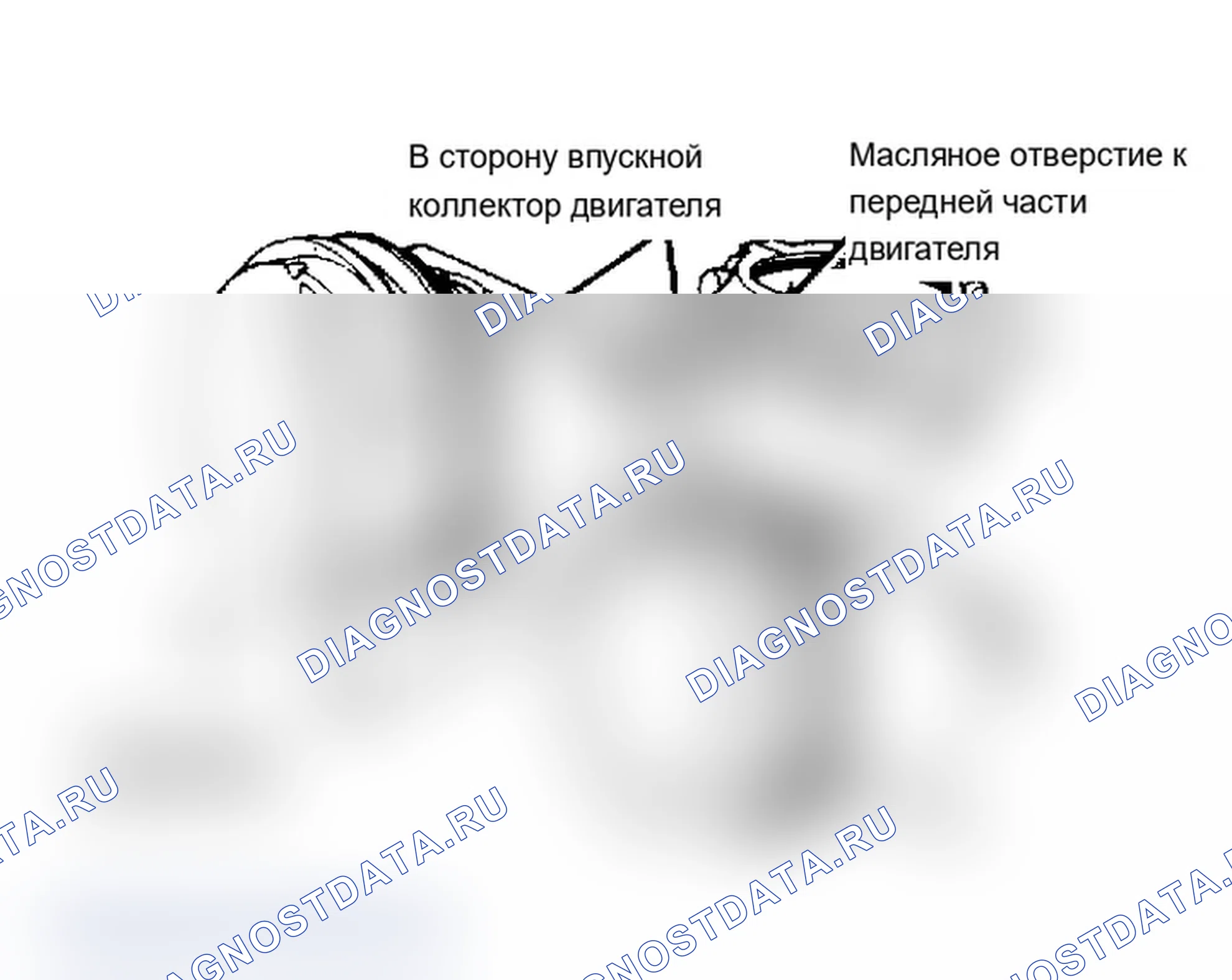 Рис. 20: Установка поршня и штока Углубление поршня и масляное отверстие шатуна обращены к передней части двигателя.. Chrysler New Yorker XII