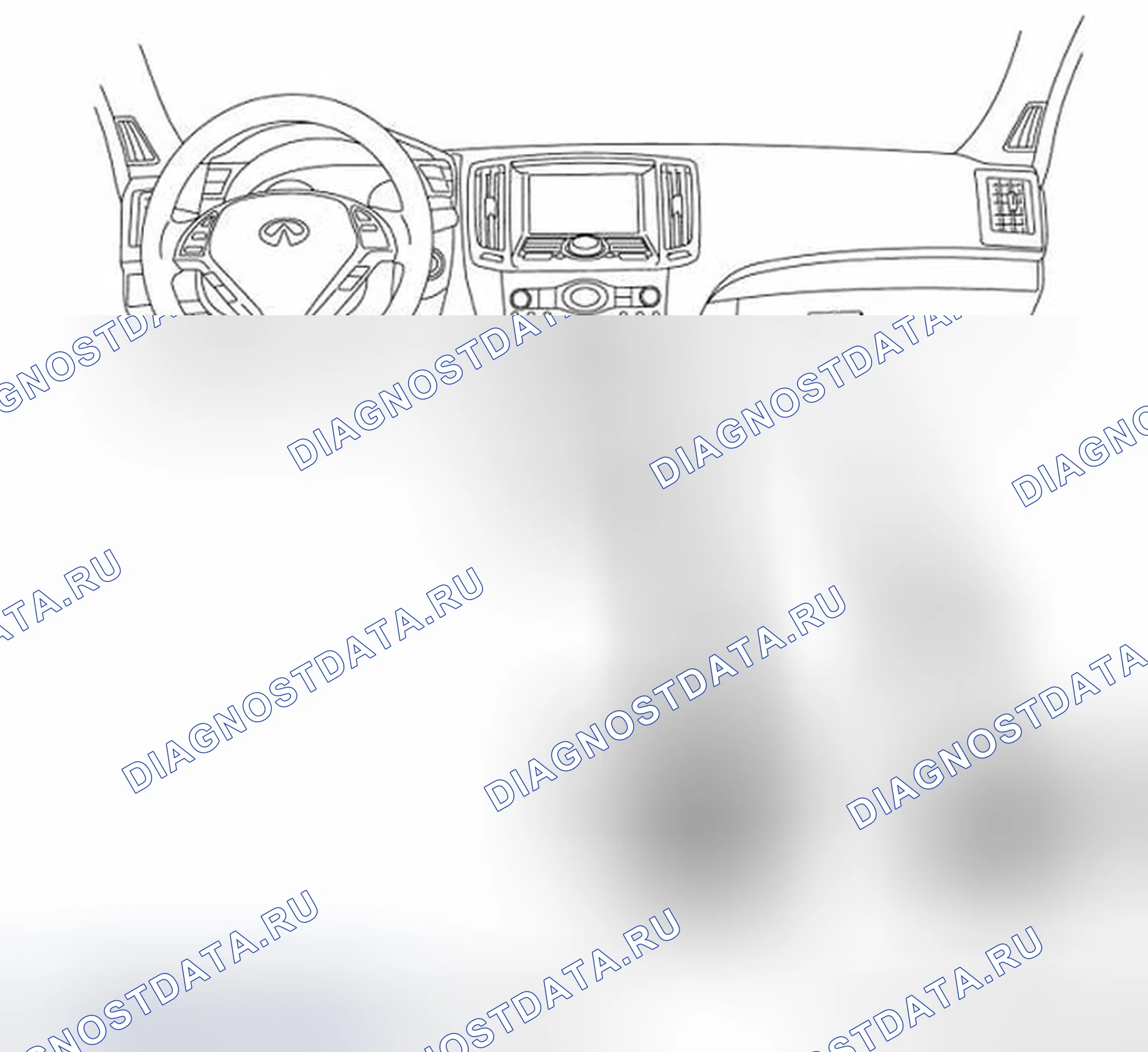 Рис. 23: ПАССАЖИРСКИЙ САЛОН. Infiniti G37 IV рестайлинг