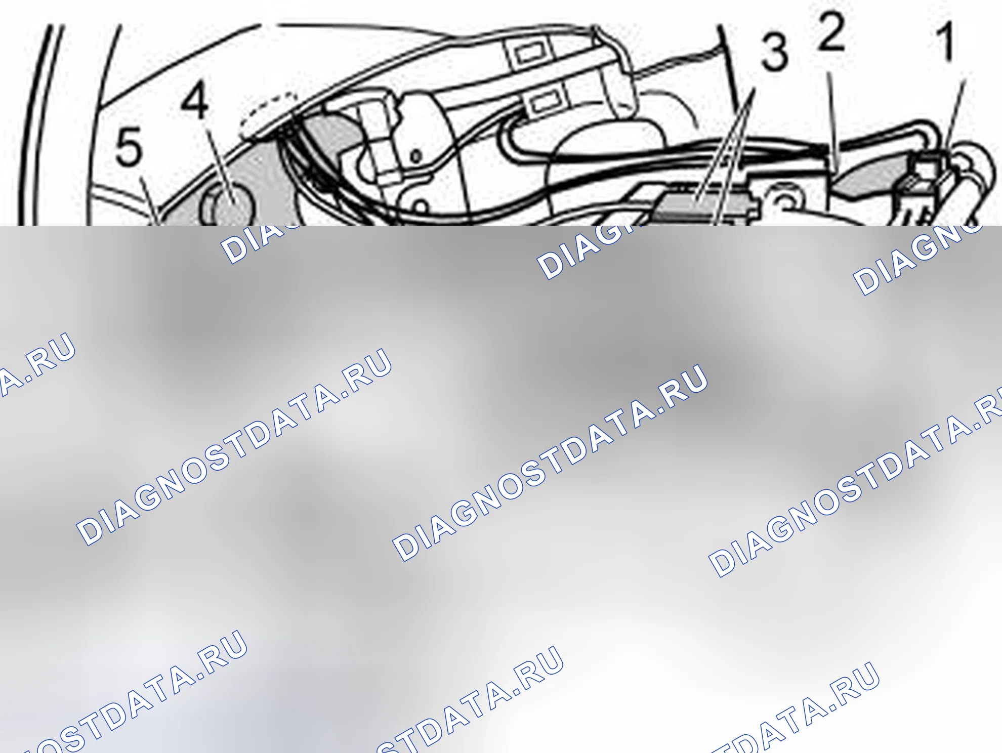Рис. 149: Демонтаж модуля рулевого колеса. Volvo V70 II рестайлинг