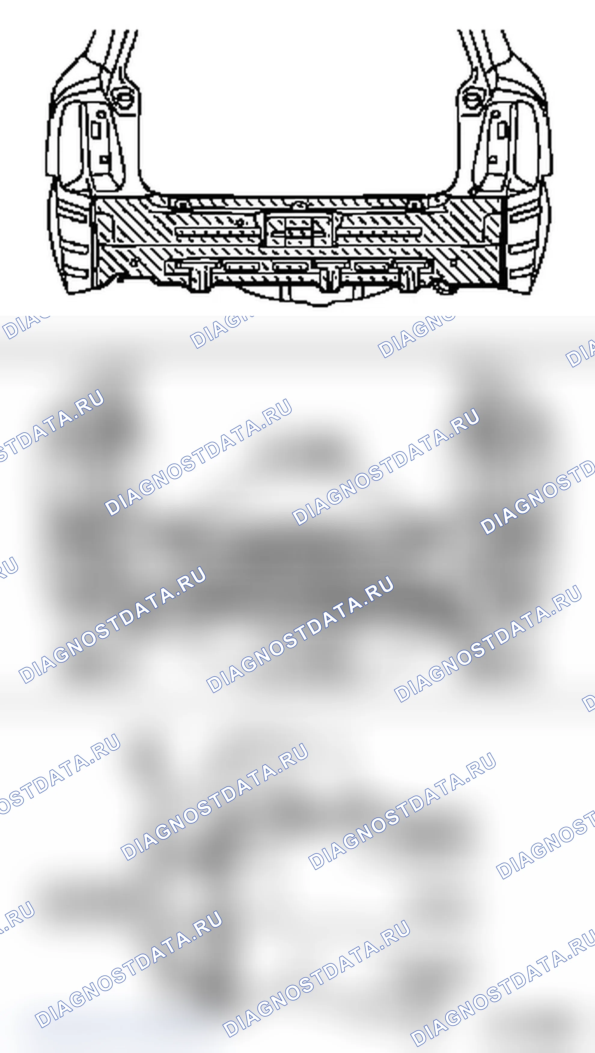 Полная замена наружной задней панели (снизу) (модели F07, F08, F48, F67, F69). Opel Astra G