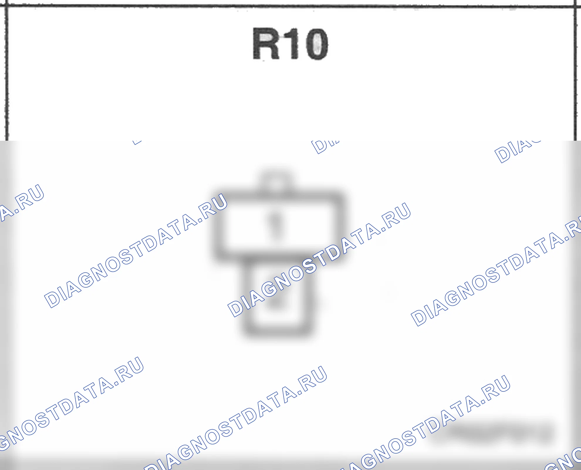 Распиновка разъёма R10 — заднего жгута. Hyundai Accent LC
