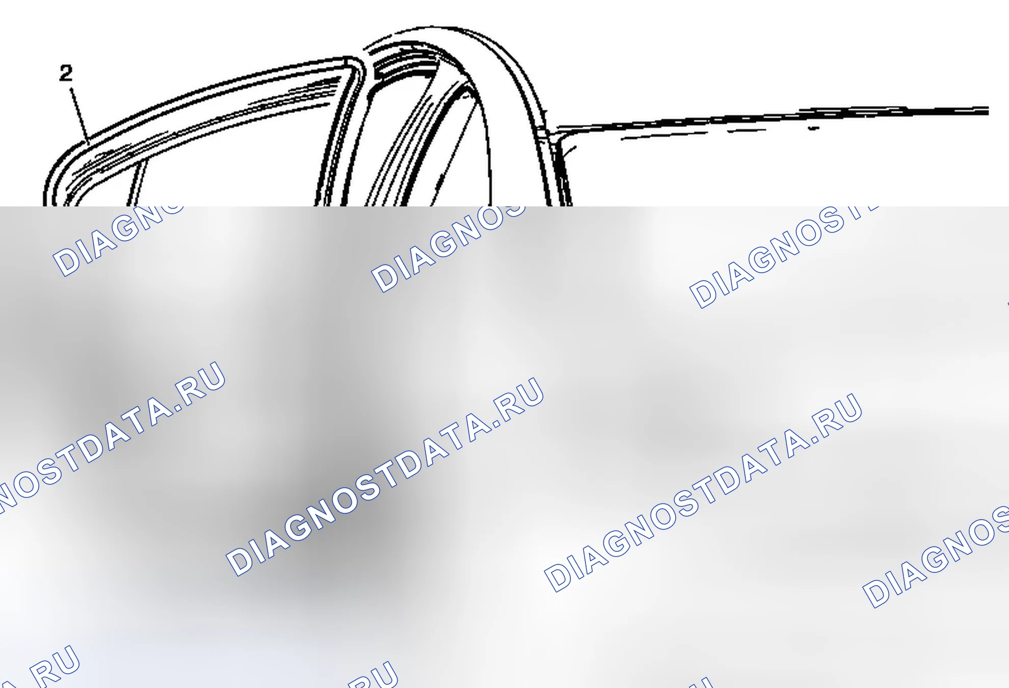 Рис. 108: Замена погодной полосы задней боковой двери. Chevrolet Malibu VIII рестайлинг