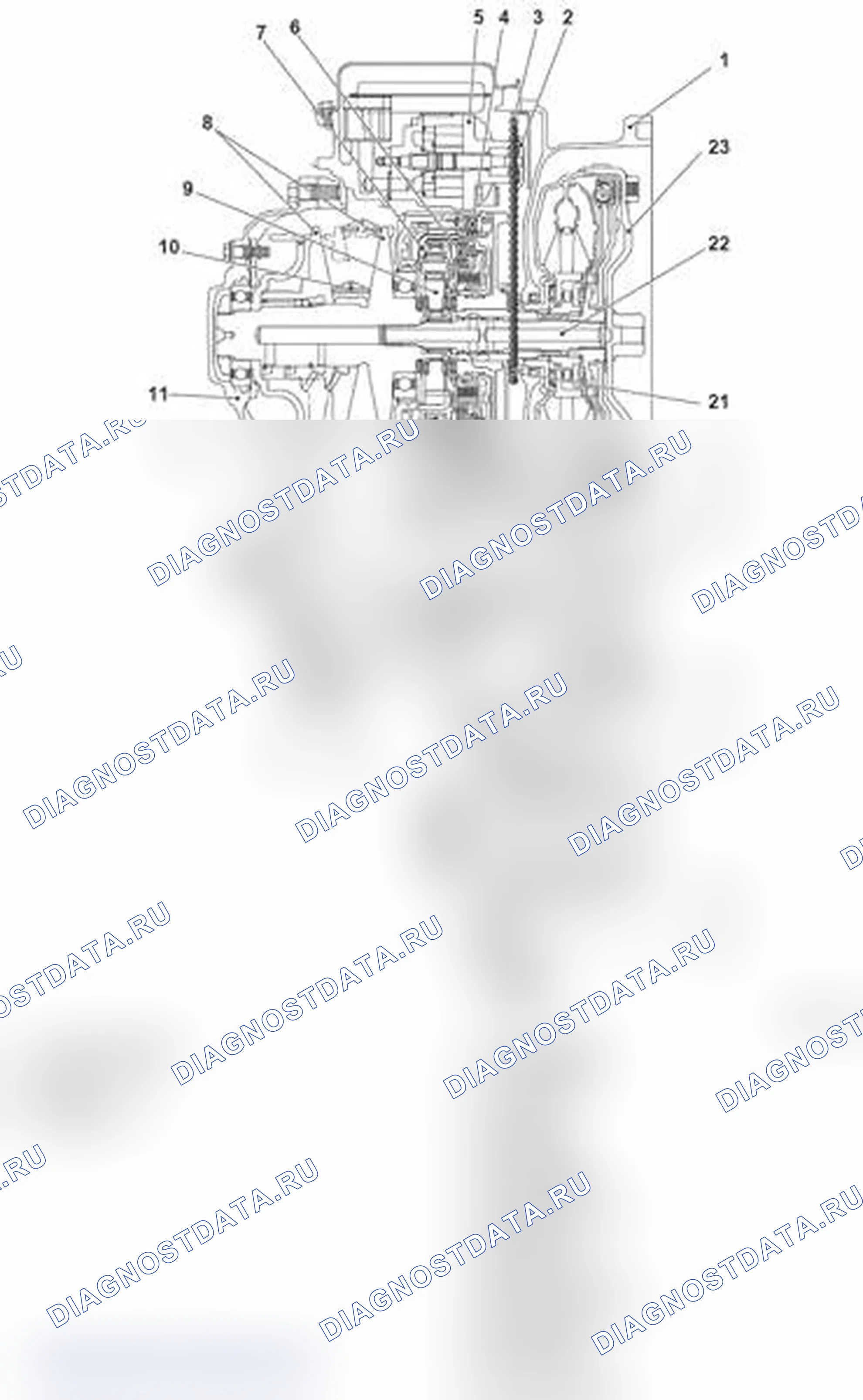 Рис. 2: Разрез. Mitsubishi Lancer Ralliart X рестайлинг