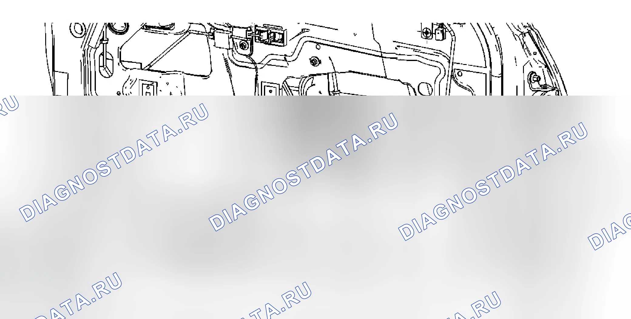 Рис. 15: Замена звена проверки передней стороны двери. Cadillac DTS I