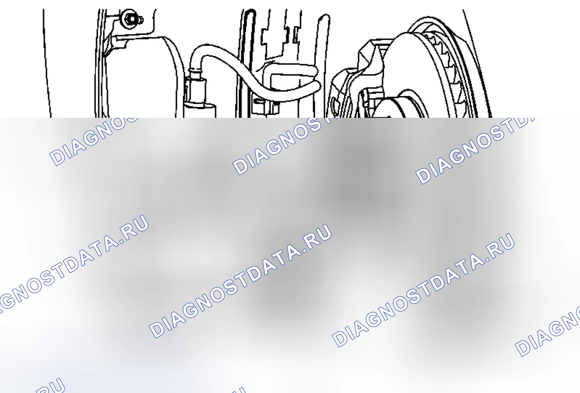 Рис. 11: Замена насоса омывателя ветрового стекла. Chevrolet Malibu VIII рестайлинг