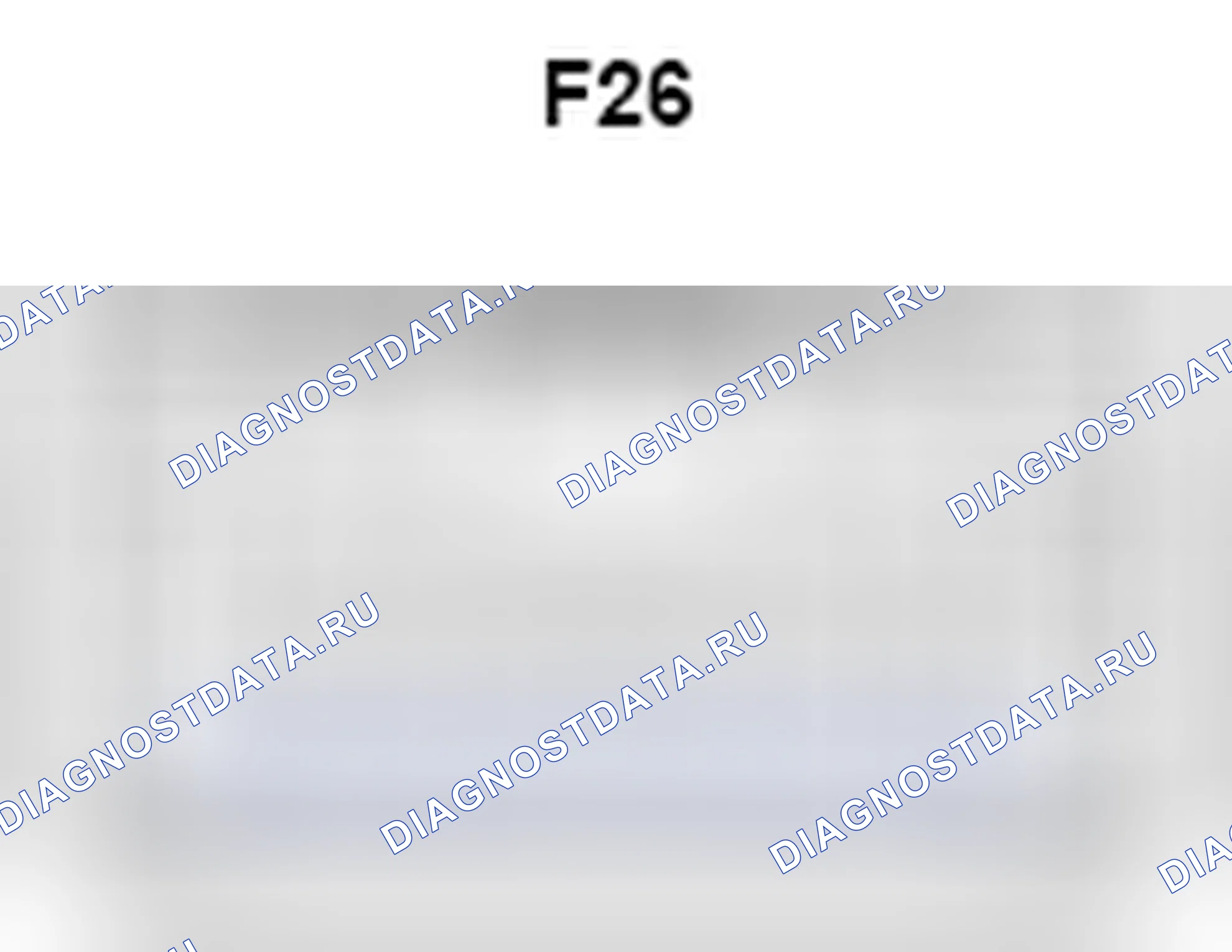 Рис. 1249: Вид с торца разъема радиоприемника в сборе (F26). Toyota Camry XV40