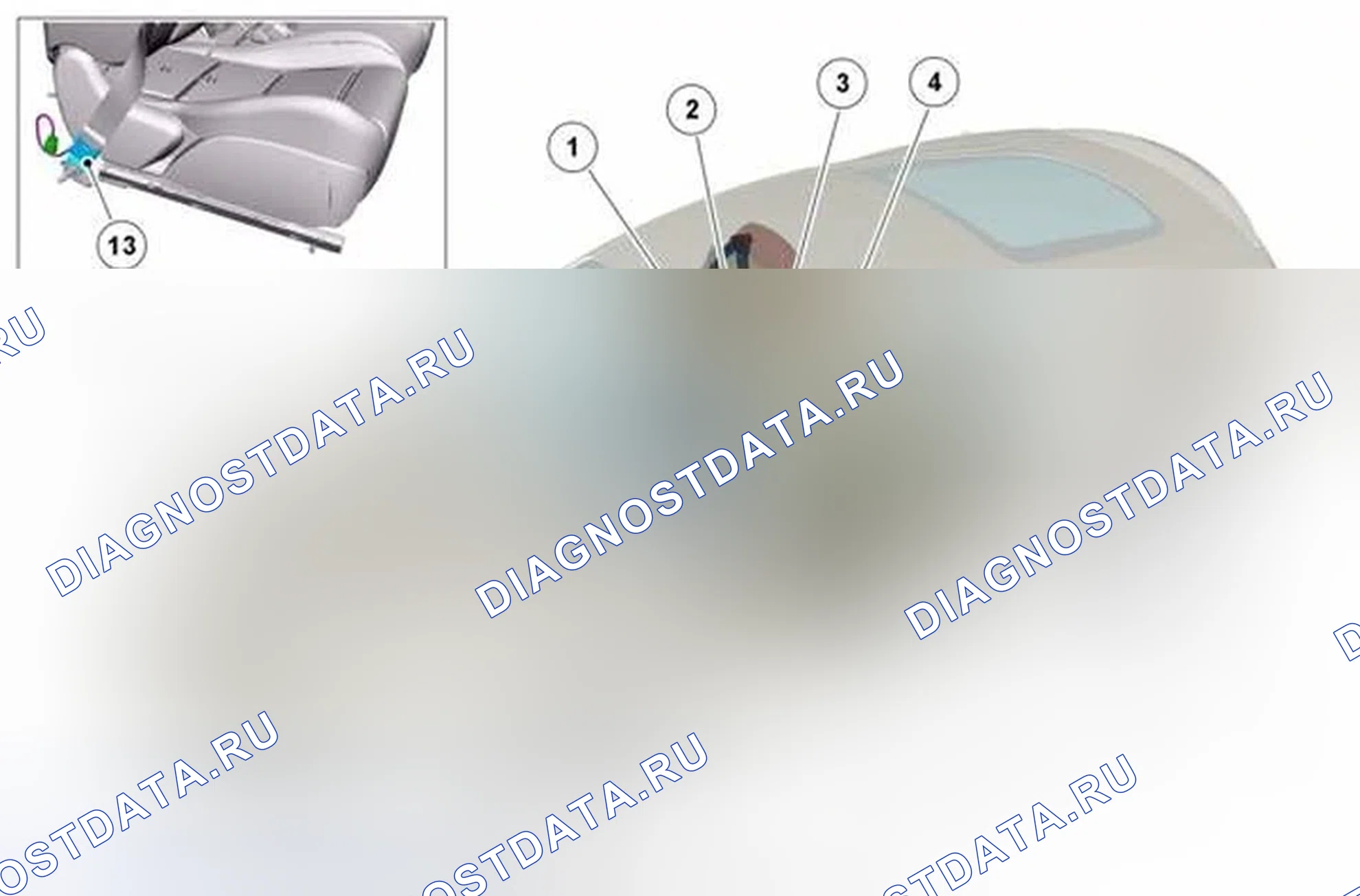 Рис. 10: РАСПОЛОЖЕНИЕ КОМПОНЕНТОВ - ЛИСТ 2 ИЗ 3. Jaguar XKR II