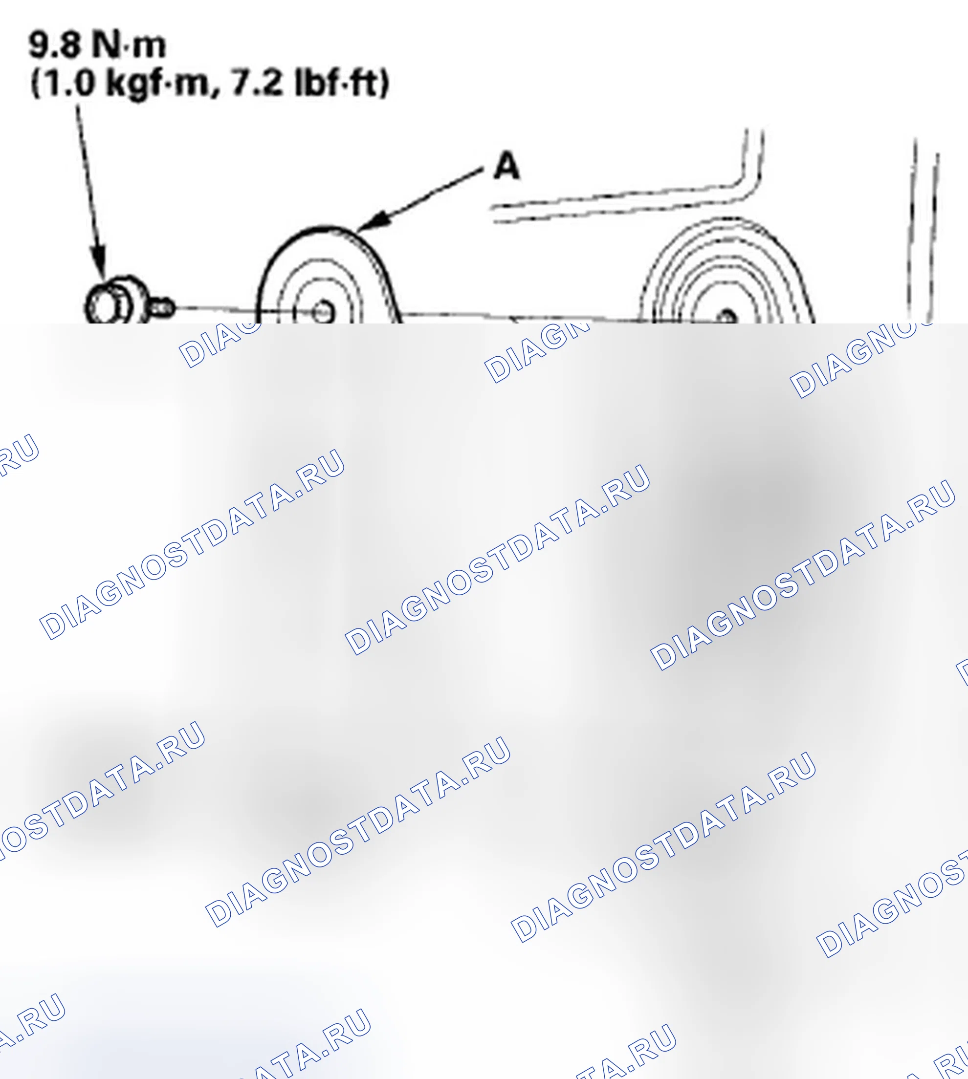 Рис. 236: Отключение и включение питания высоковольтной цепи. Honda Civic VIII