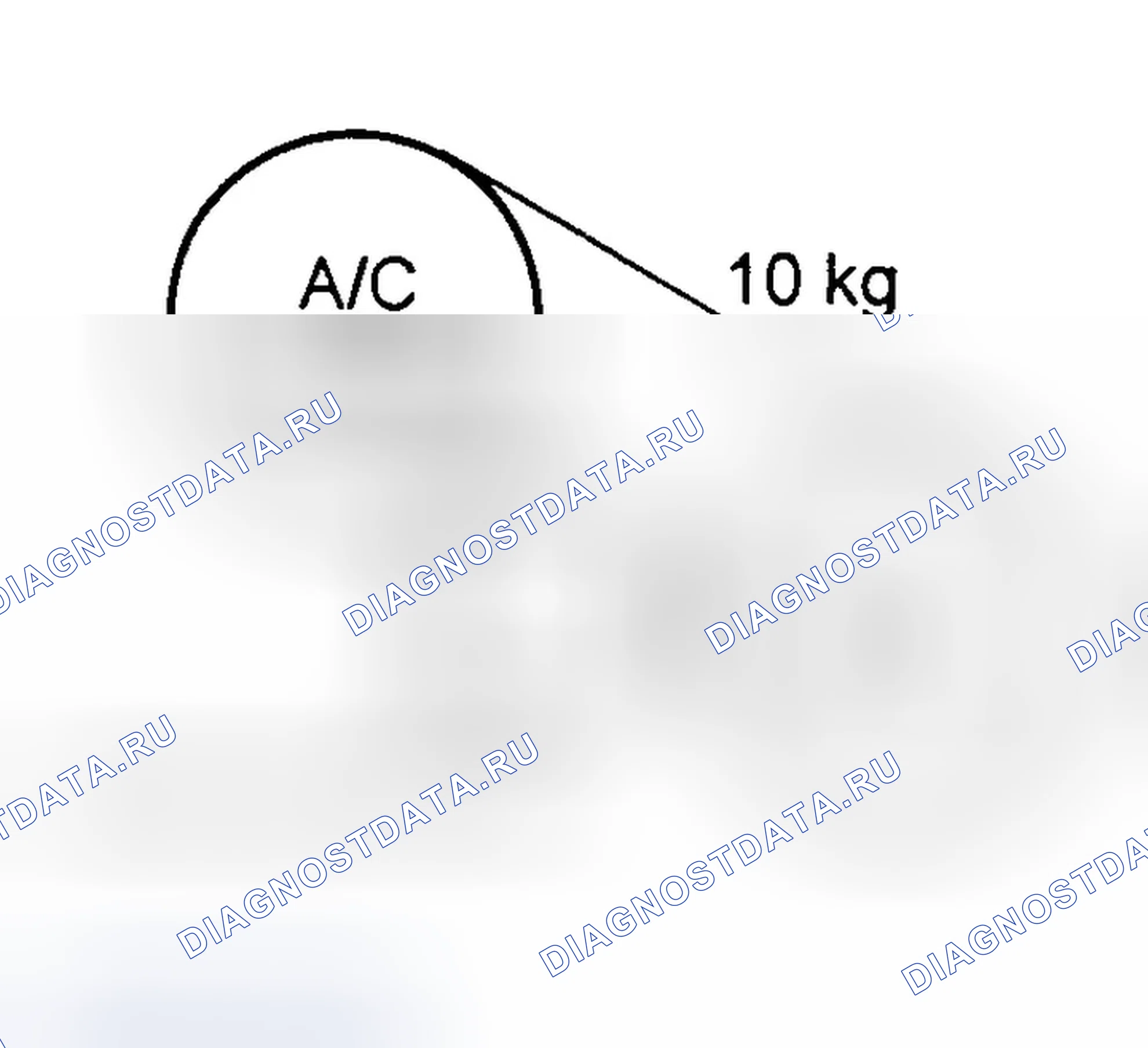 Рис. 3: ПРОКЛАДКА ПРИВОДНОГО РЕМНЯ. Hyundai Accent I
