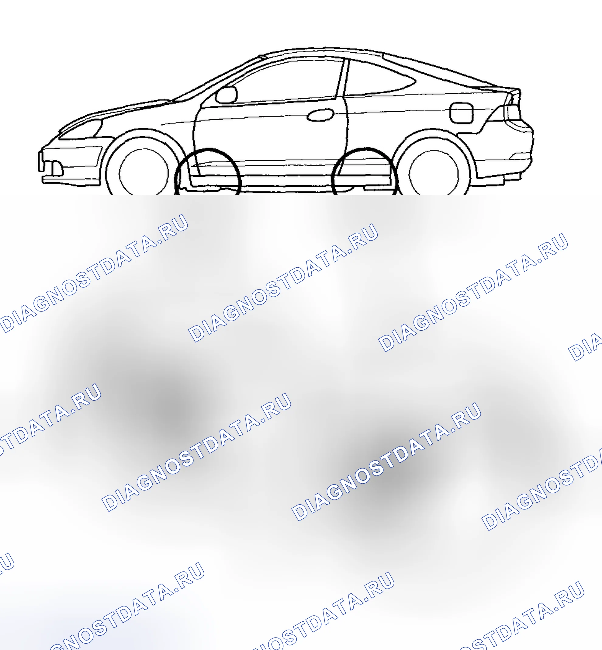 Рис. 31: Рамный подъемник. Acura RSX I
