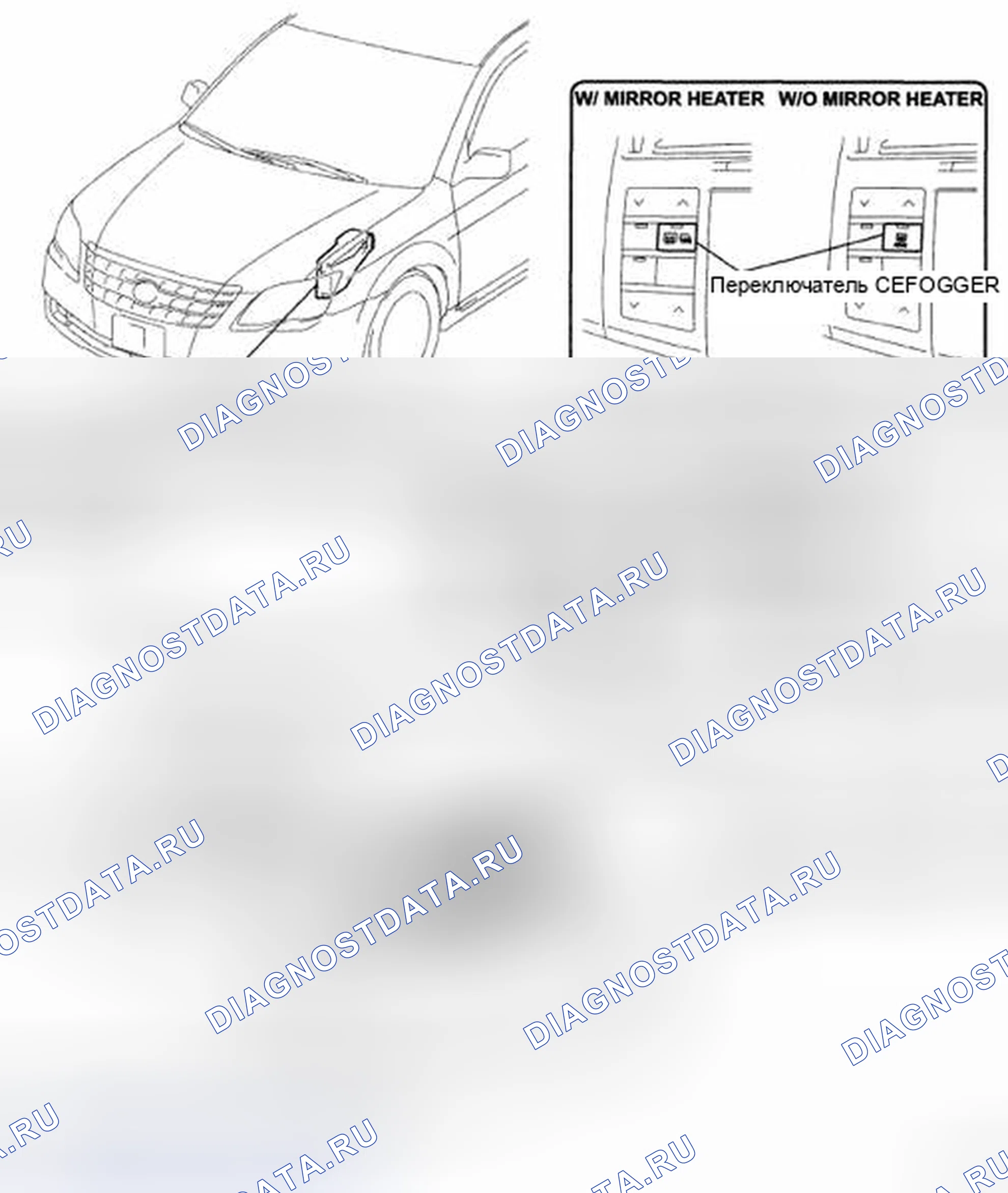 Рис. 73: РАСПОЛОЖЕНИЕ ДЕТАЛЕЙ. Toyota Avalon XX30 рестайлинг