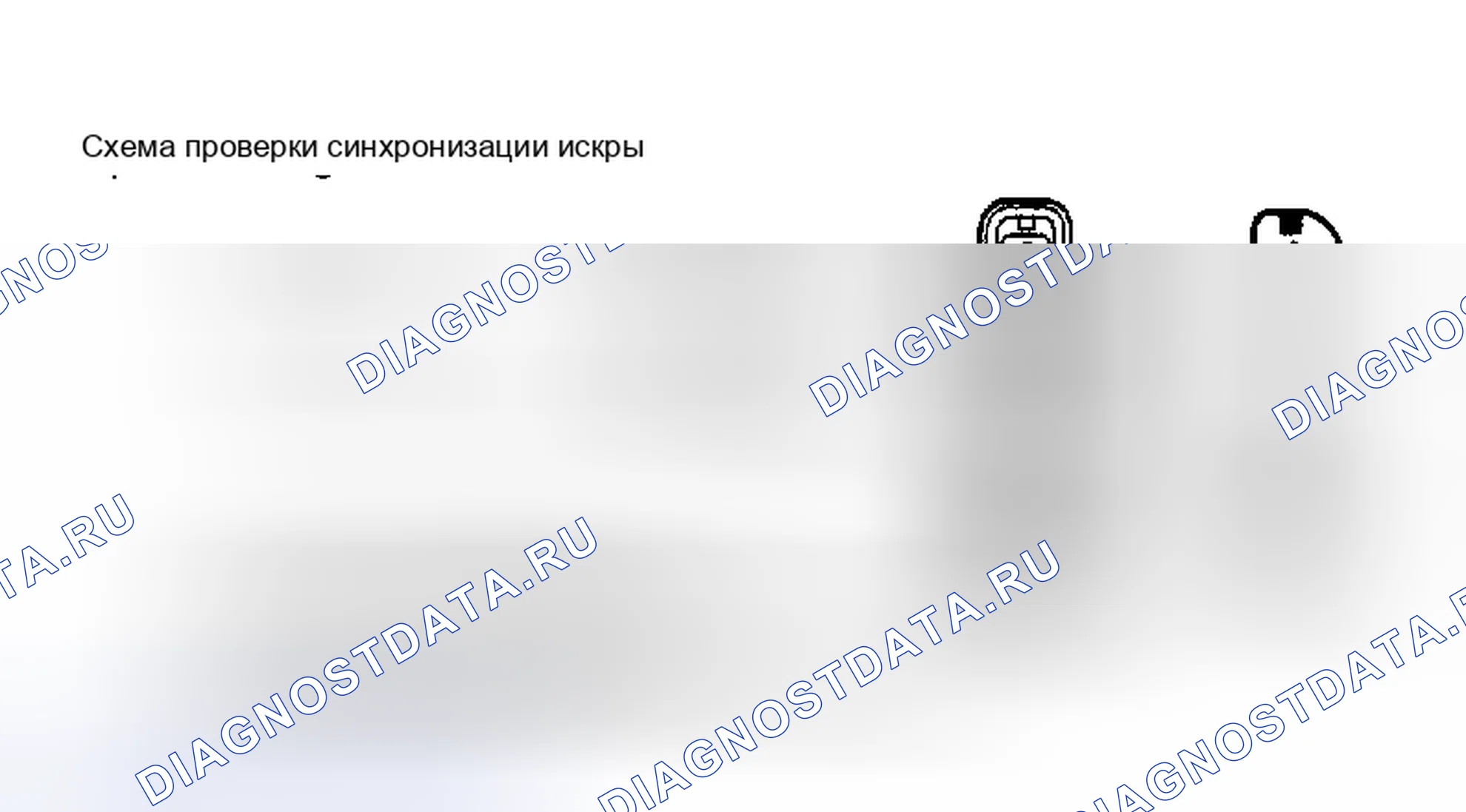 Рис. 33: Схема проверки синхронизации искры. Ford Taurus I