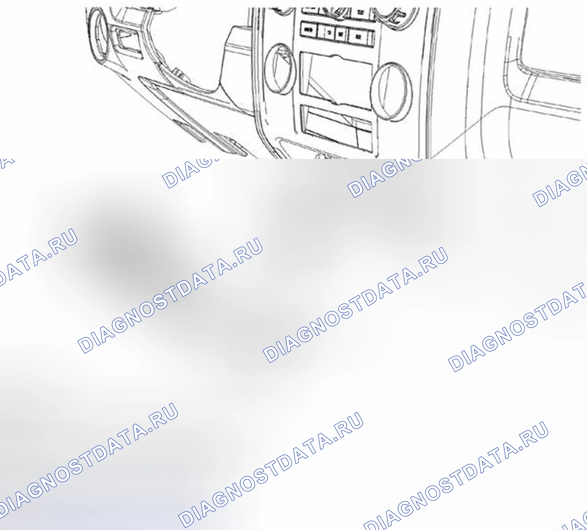 Рис. 43: ДЕМОНТАЖ / МОНТАЖ РАЗЪЕМА АУДИОВХОДА. Mazda Tribute II