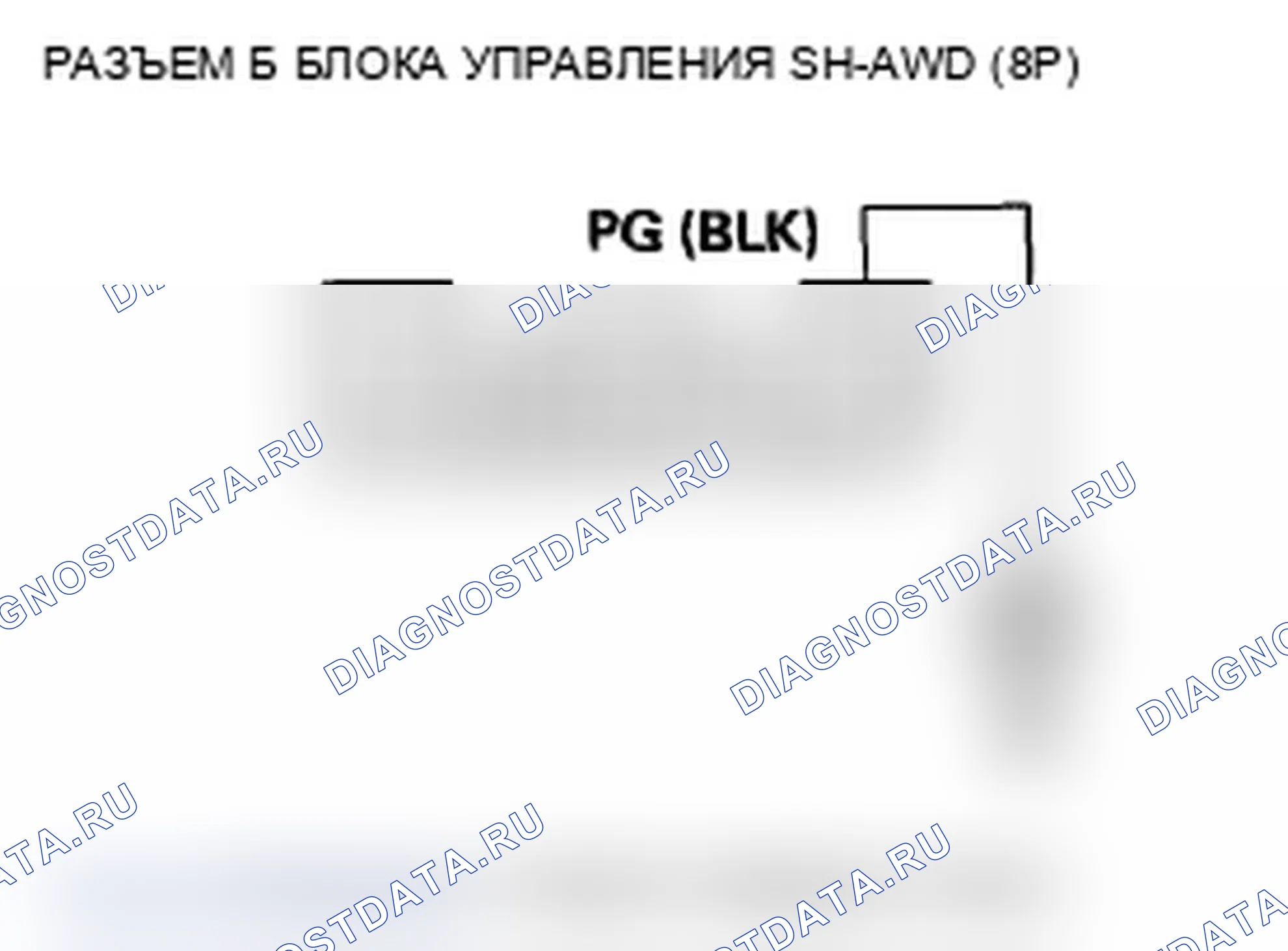 Рис. 44: расшифровка кода ошибки 49-1: Блок управления SH-AWD (линия PG открыта). Acura MDX II рестайлинг