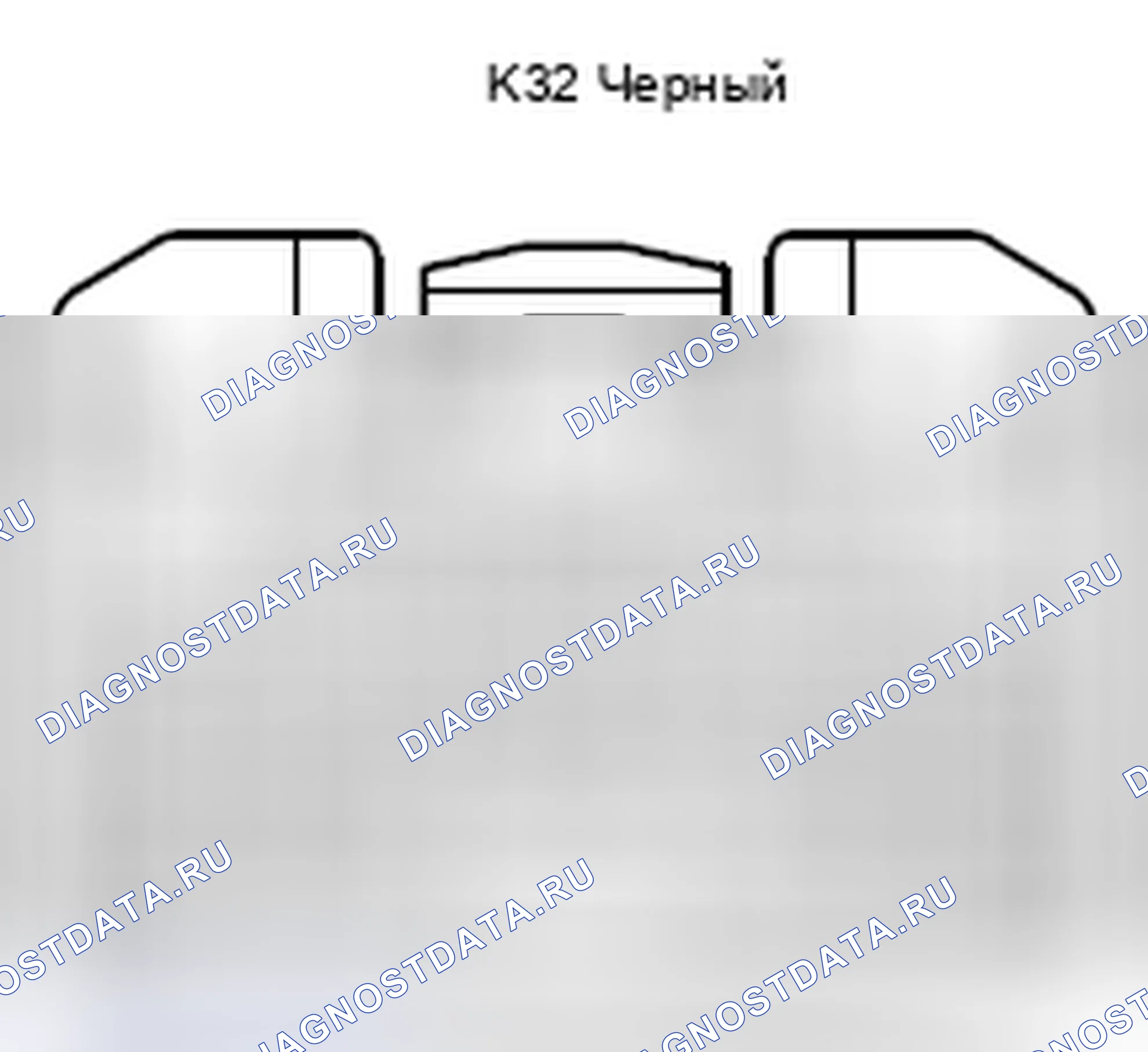 Рис. 727: Вид с торца разъема ECU управления подвеской (K32). Lexus LX J200