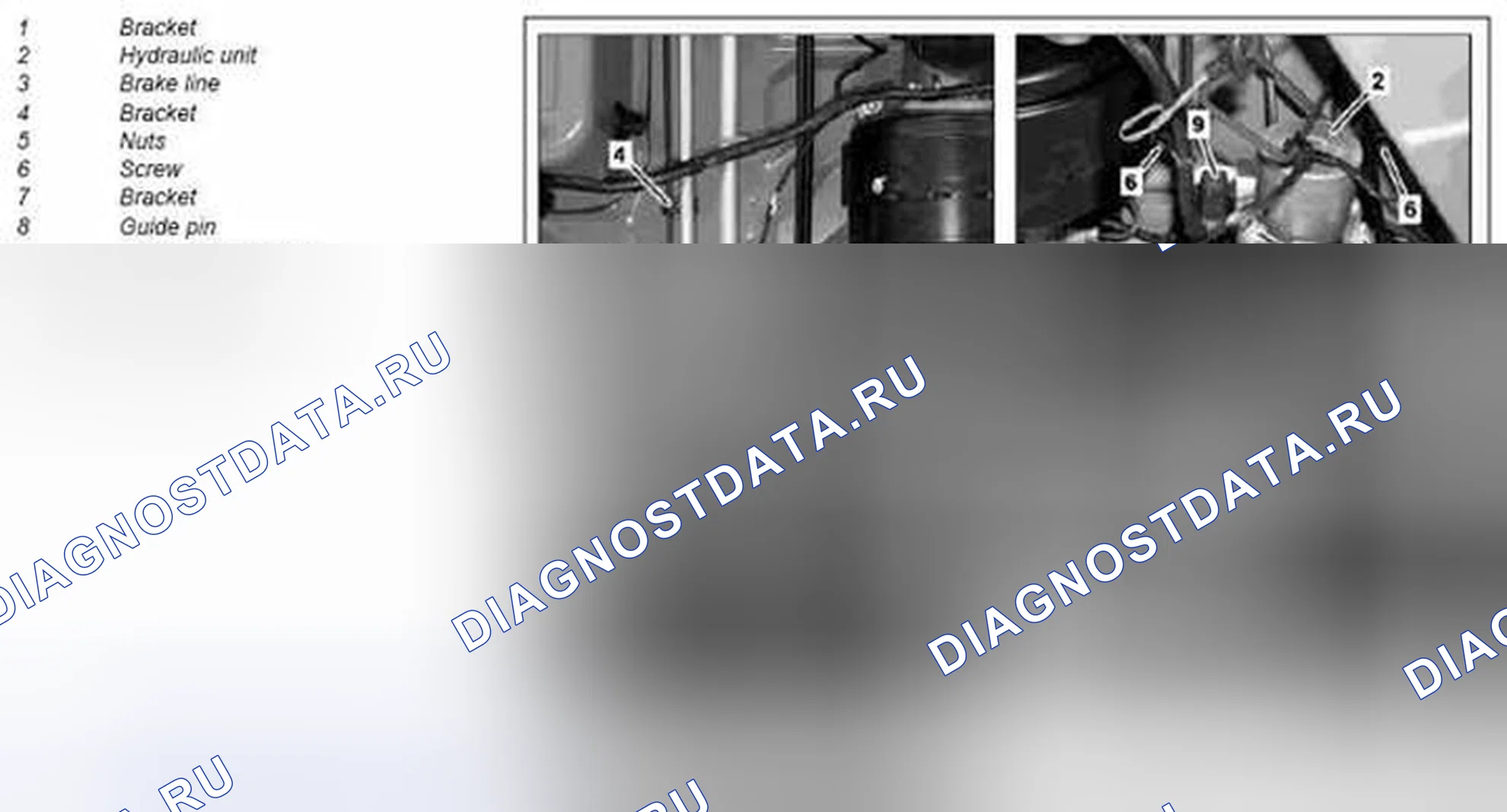 Рис. 93: Демонтировать / установить блок управления электронной программы обеспечения устойчивости (ESP) - AR42,45-P-0820MCU. Kia Soul I
