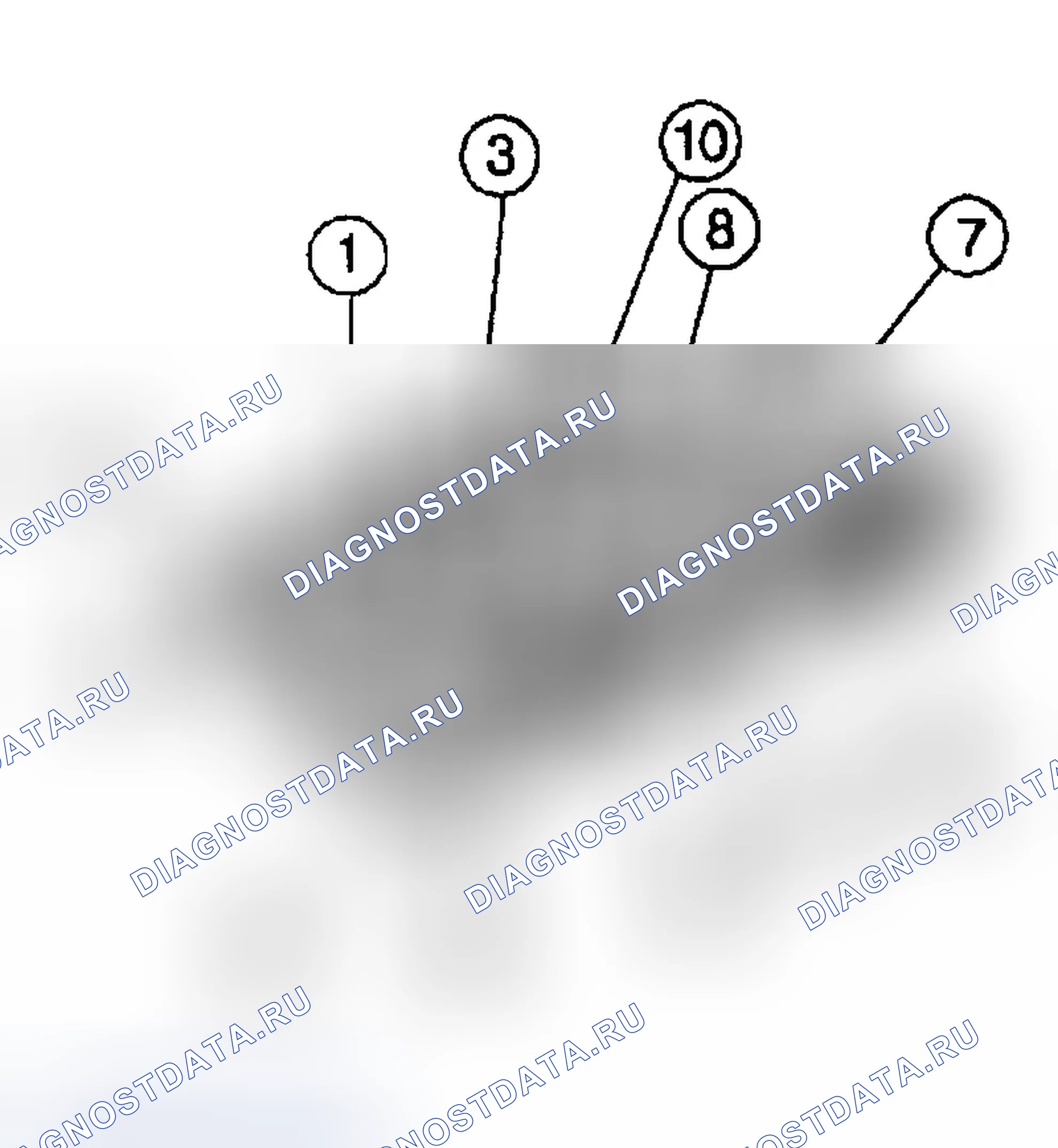Рис. 433: Монтаж впускного коллектора - нижний (L36). Buick Park Avenue II рестайлинг
