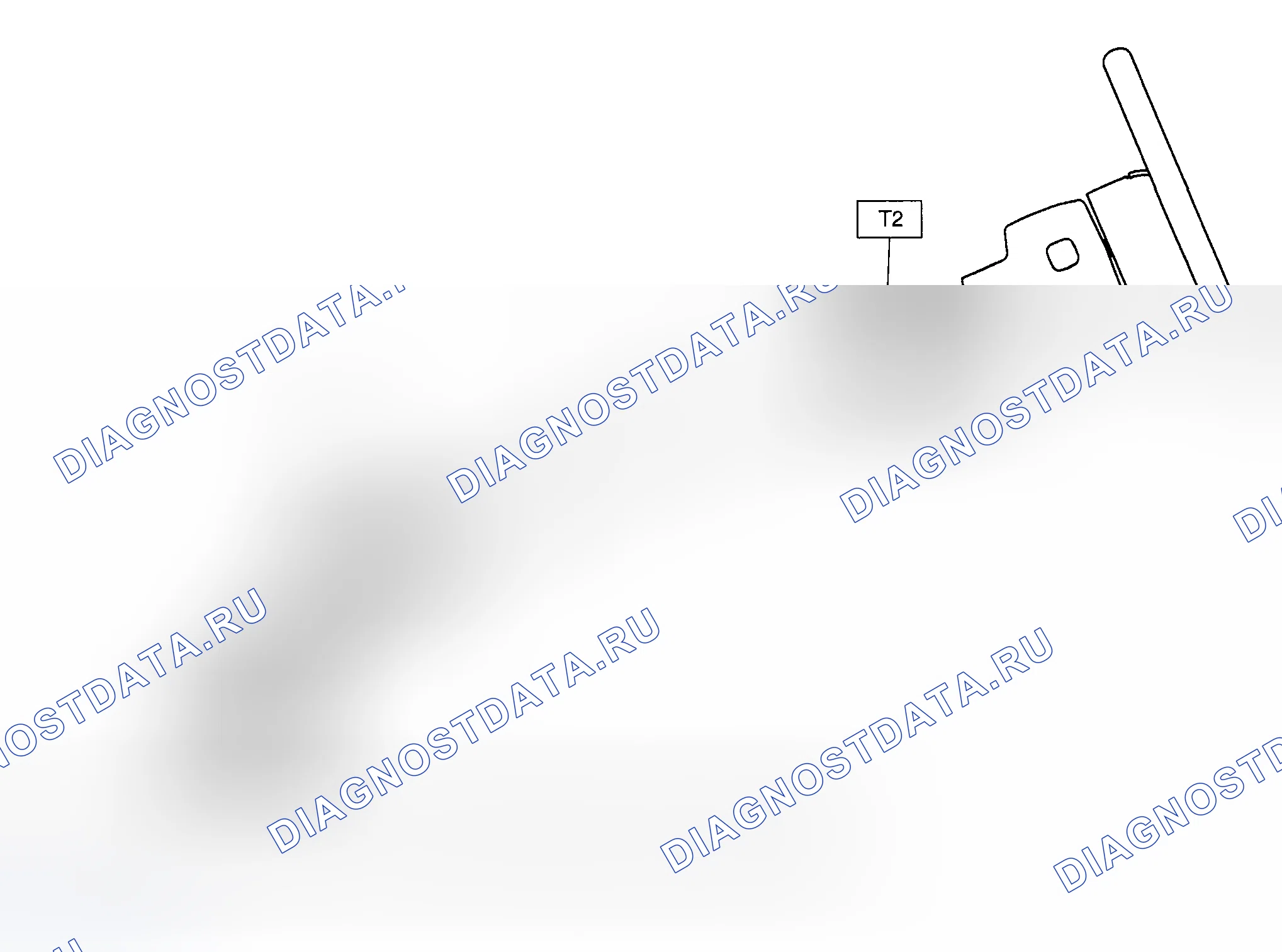 Рис. 14: Идентификация компонентов рулевой колонки с наклоном. Subaru Legacy BE/BH/BT