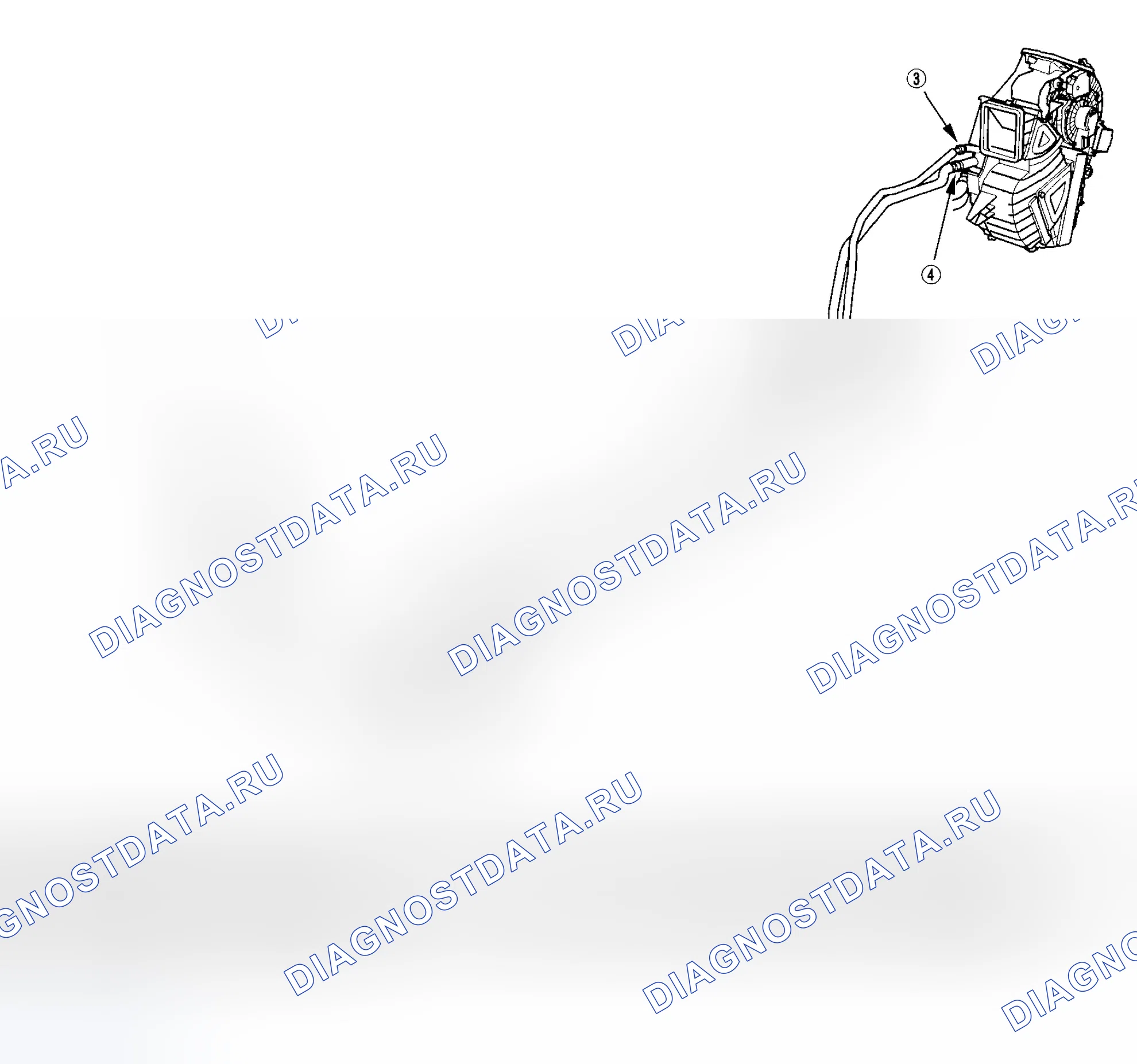 Рис. 25: Замена задней линии кондиционирования воздуха. Honda Odyssey III