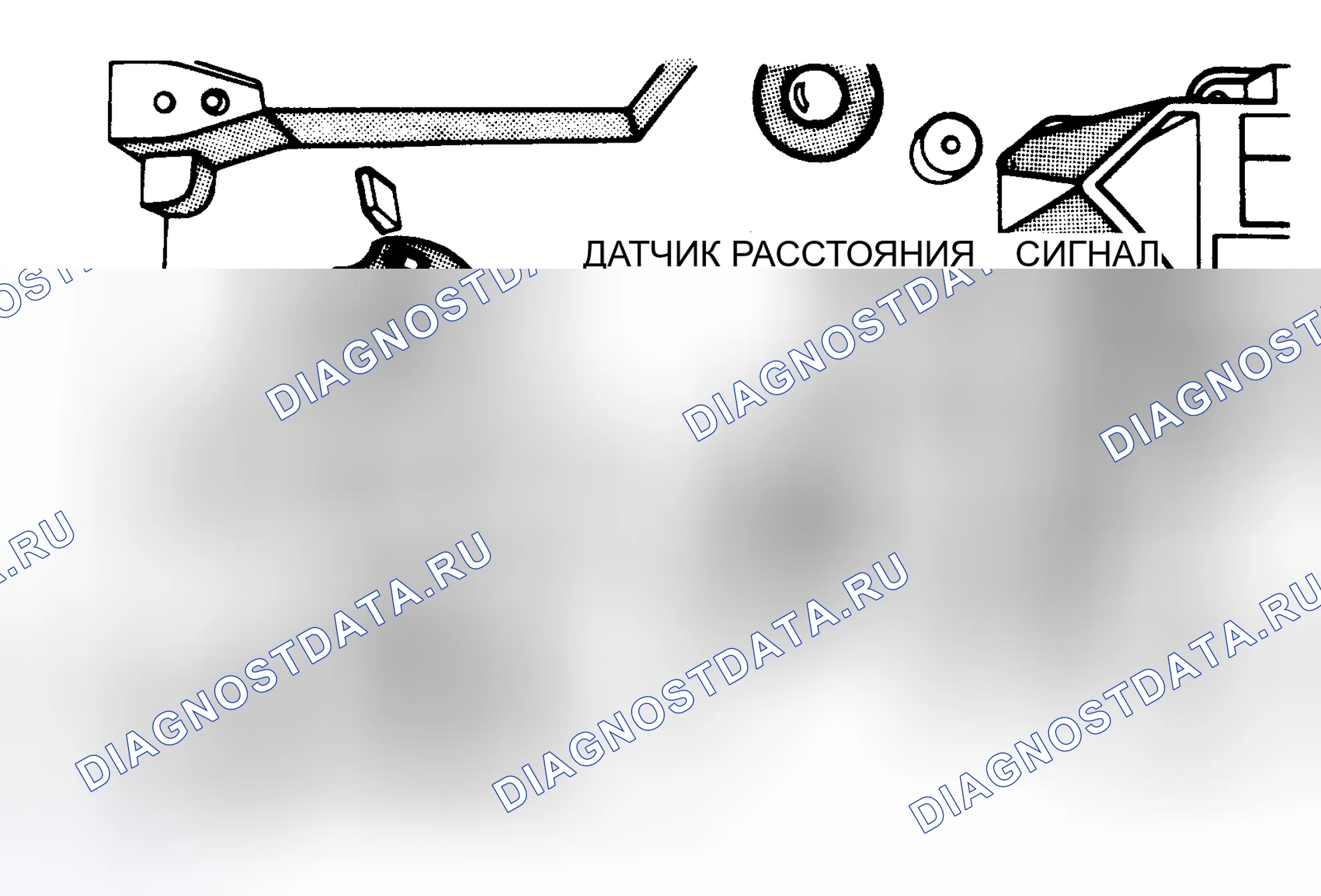 Рис. 30: Расположение электронных штифтов спидометра (Daytona, Dynasty, Lancer, LeBaron кабриолет/купе, LeBaron GTS и New Yorker). Dodge Daytona I