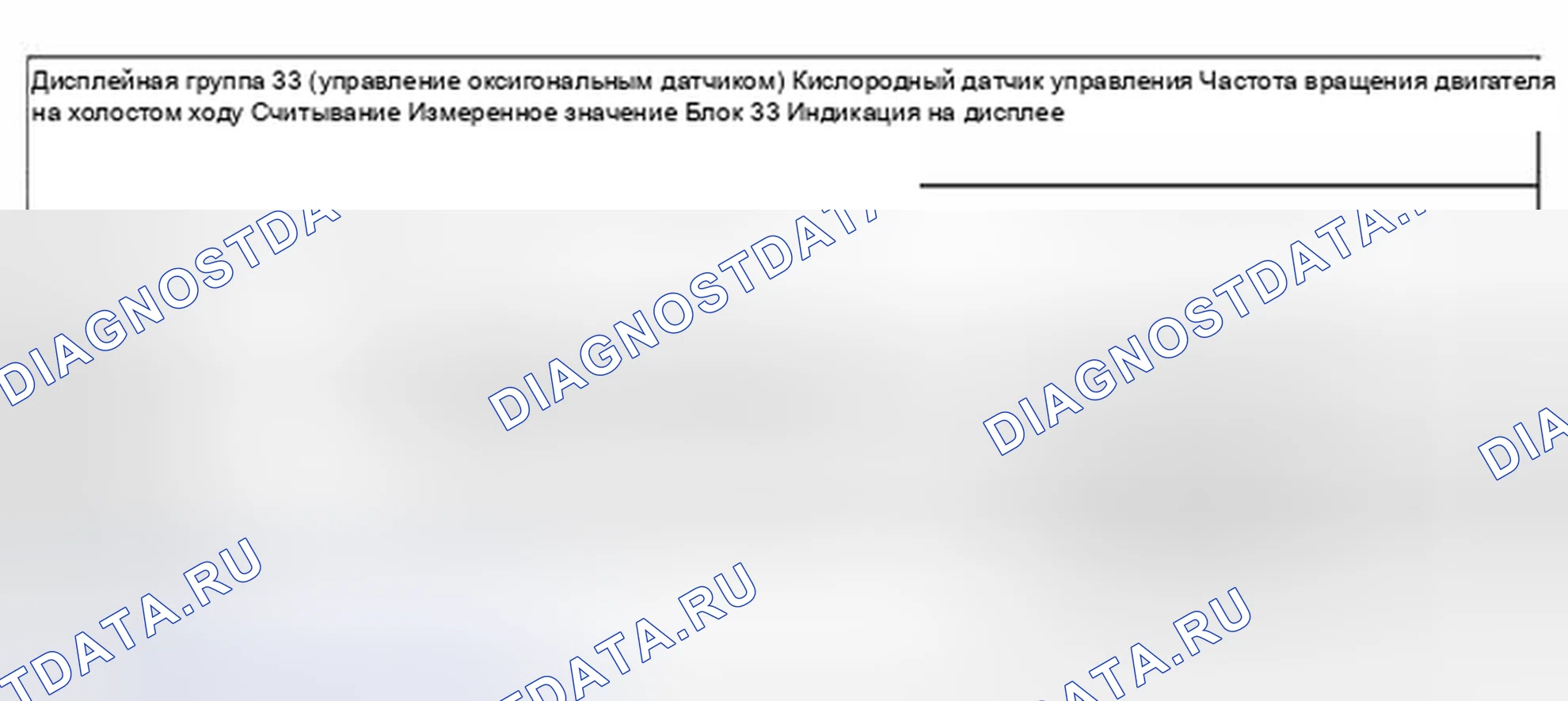 Рис. 363: Индикаторная группа 33 (управление кислородным датчиком) Значения управления кислородного датчика. Volkswagen Jetta IV