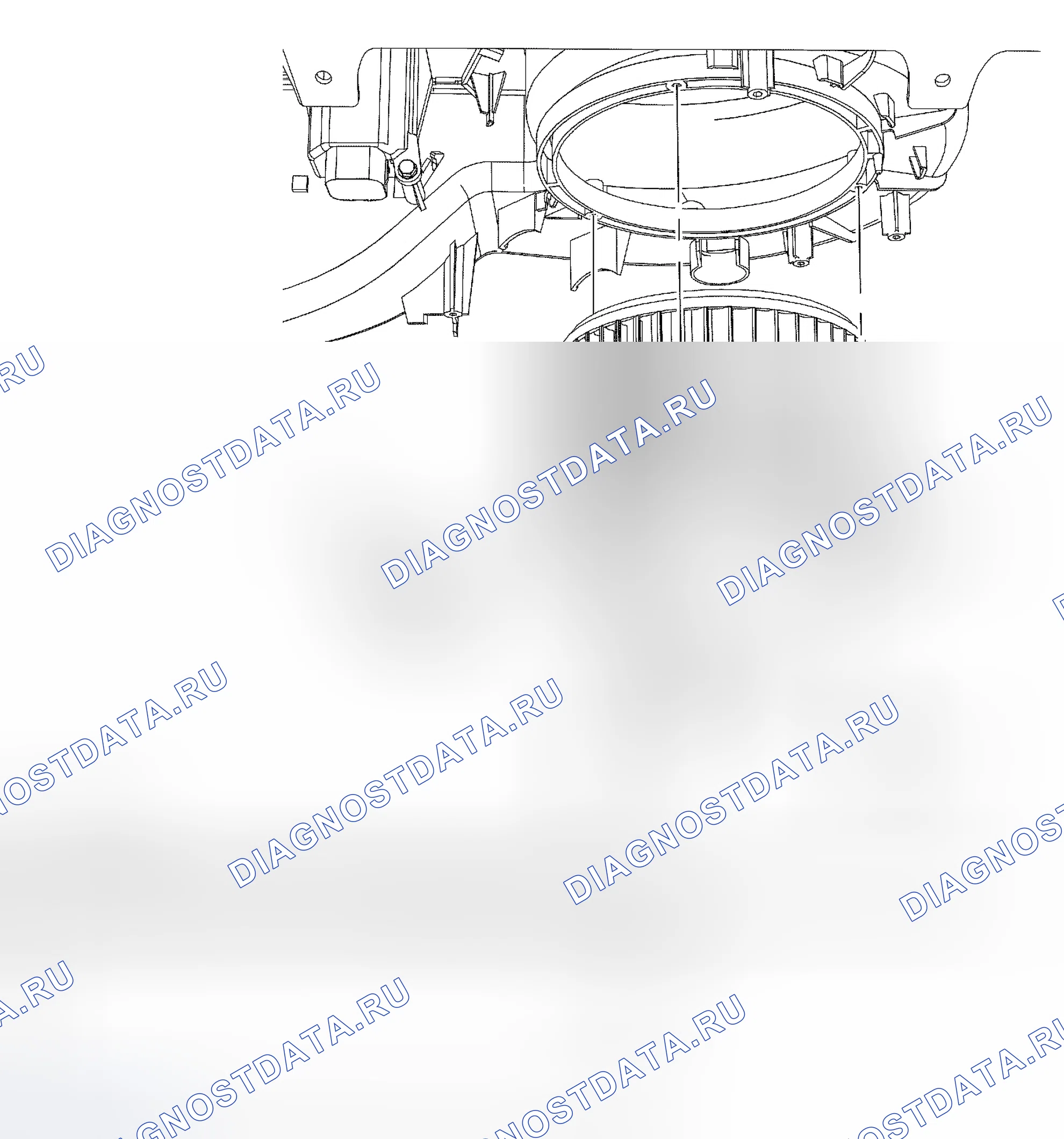 Рис. 8: Электродвигатель воздуходувки. Hyundai Matrix I