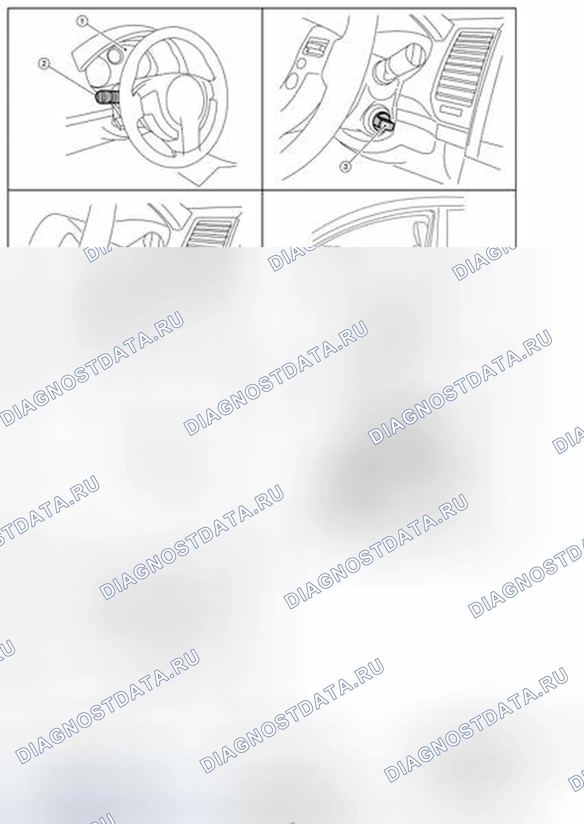 Рис. 97: Расположение компонентов и разъемов кабелей. Nissan Sentra B16 рестайлинг