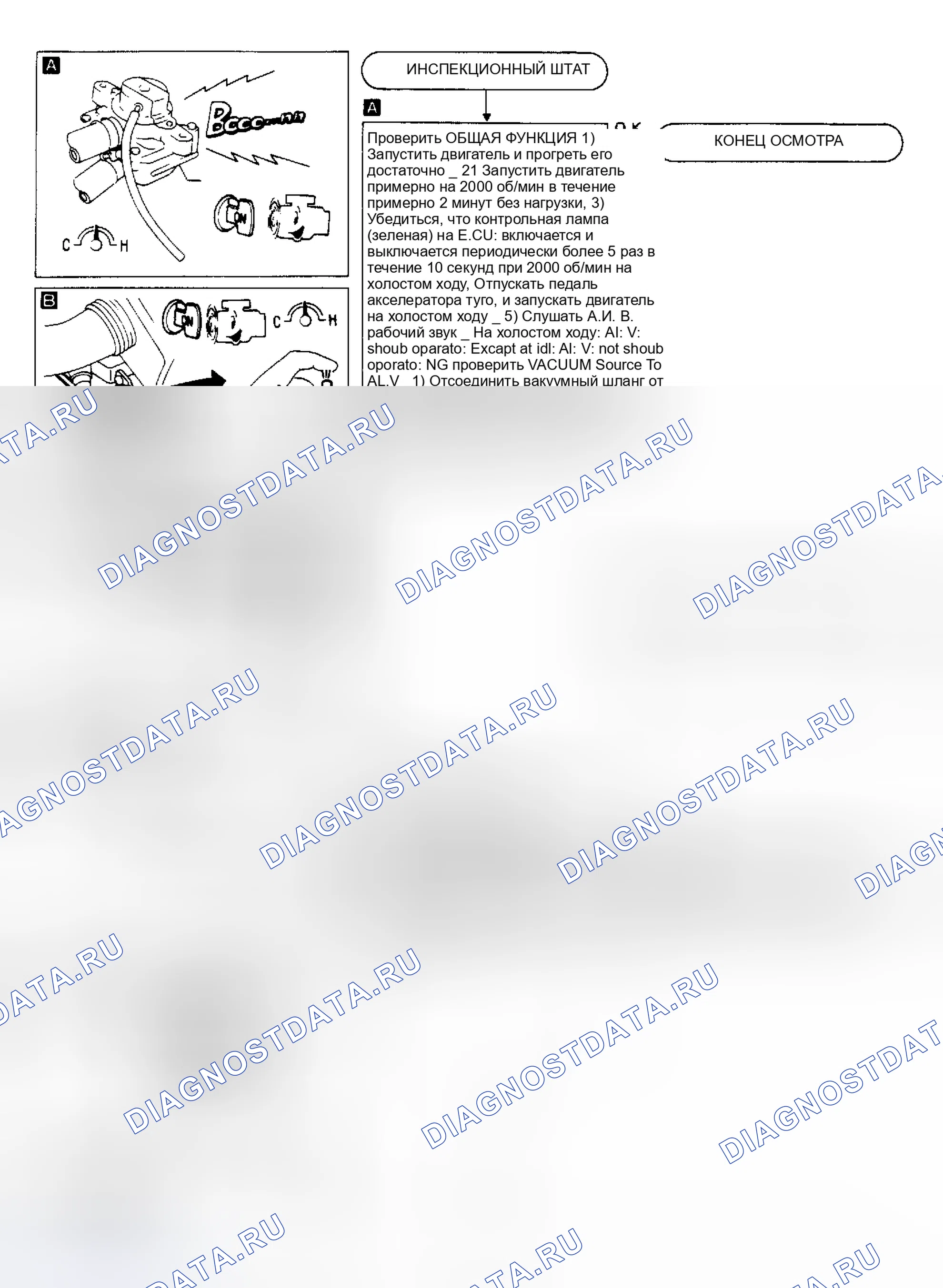Рис. 26: СХЕМА КЛАПАНА НАГНЕТАНИЯ ВОЗДУХА (4-CYL ЗАБОРА). Nissan Pathfinder I