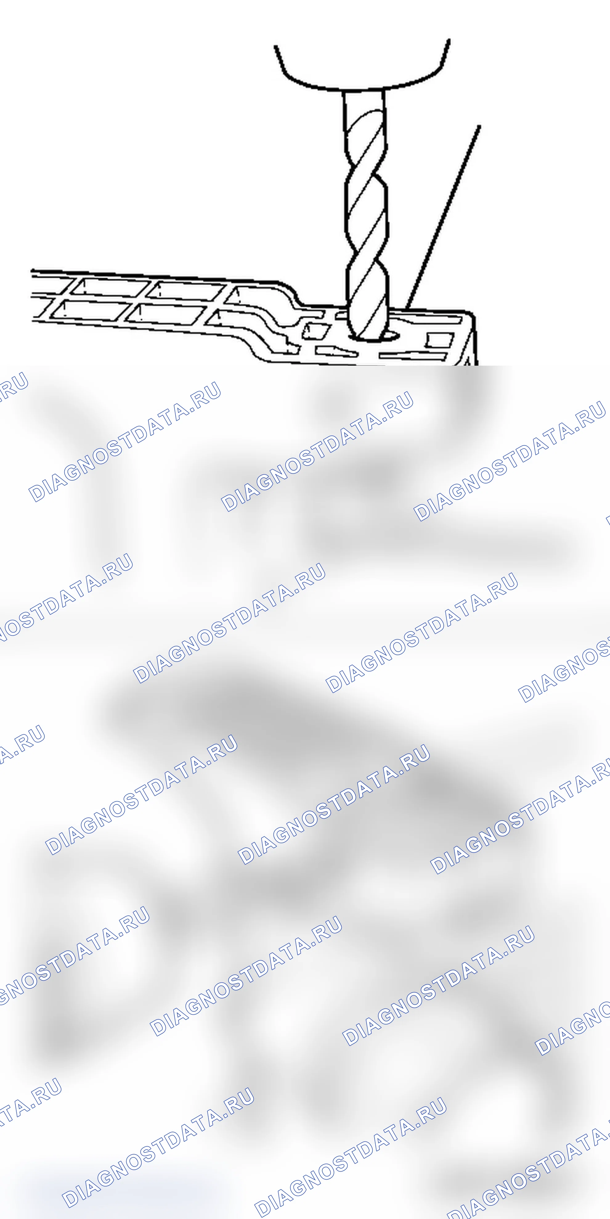 Ремонт штифта крепления охладителя снизу (Z 13 DTJ, Z 13 DTH, Z 17 DTR). Opel Corsa D