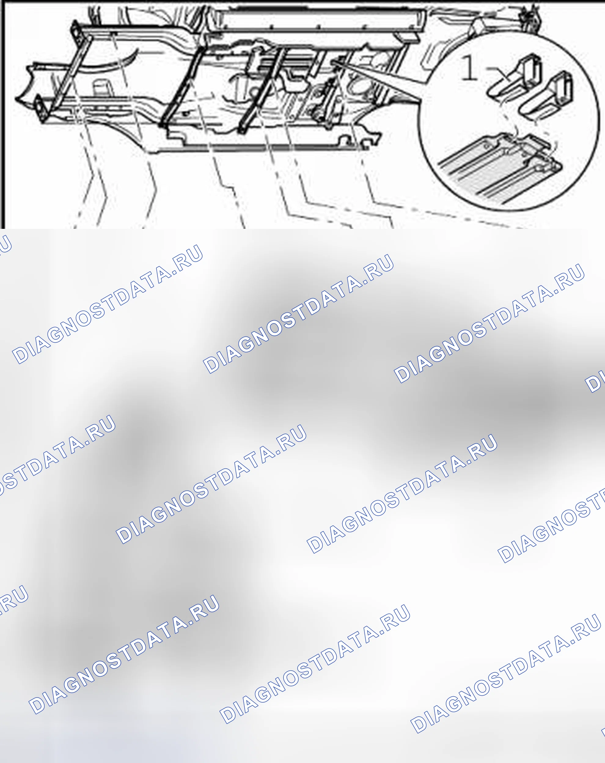 Рис. 60: ЗАДНЯЯ ШУМОИЗОЛЯЦИЯ. Volkswagen Touareg I