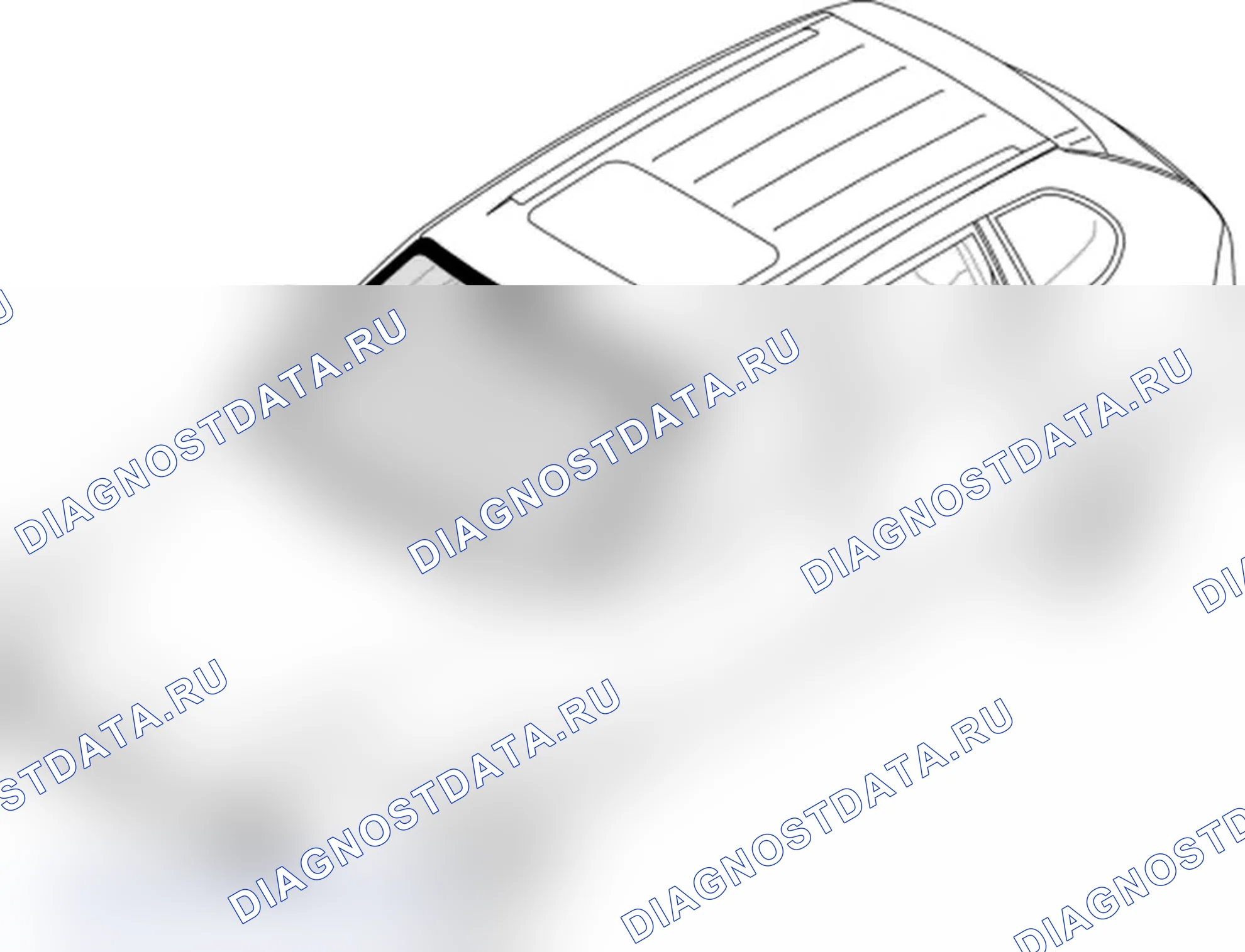 Рис. 8: Снятие ветрового стекла. Porsche Cayenne Turbo I