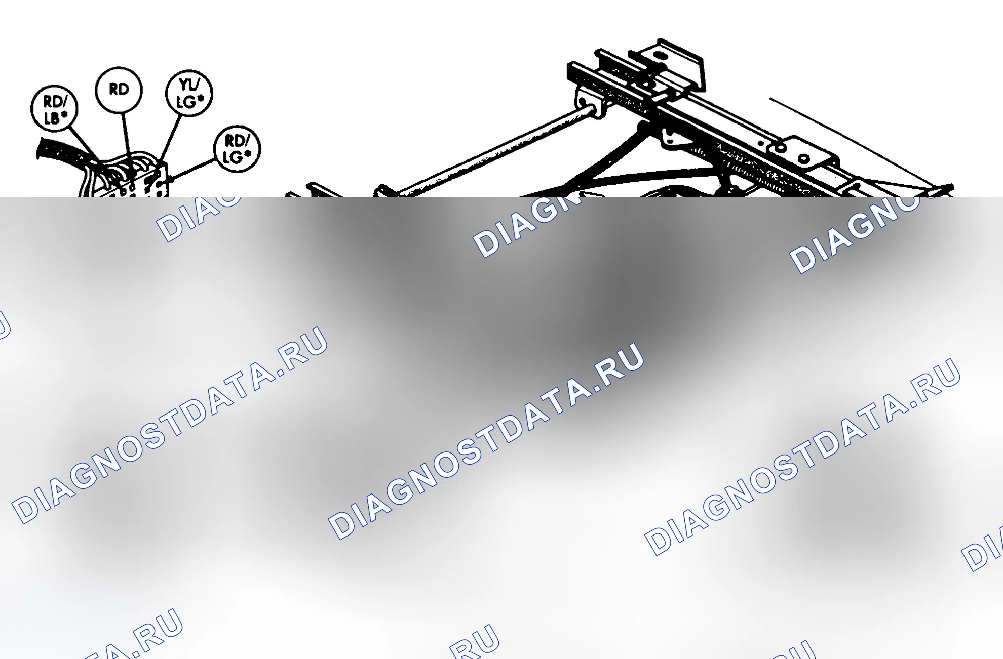 Рис. 1: ИДЕНТИФИКАЦИЯ СОЕДИНИТЕЛЯ. Dodge Shadow I