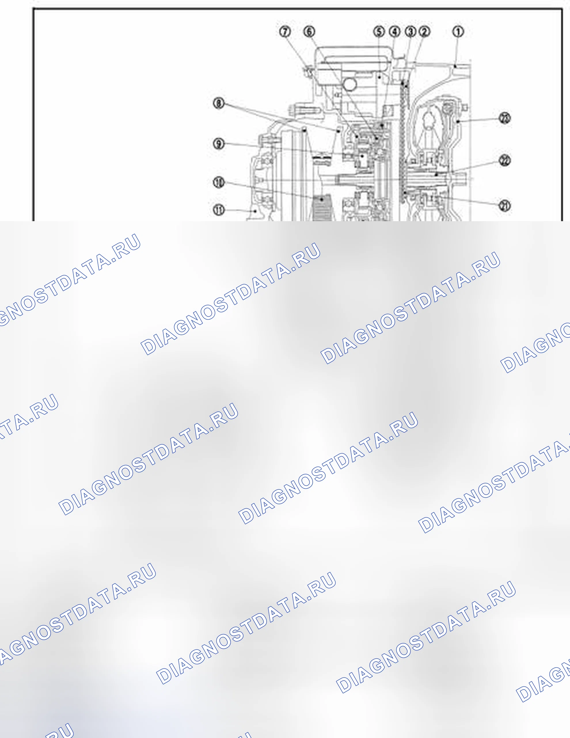 Рис. 119: Поперечное сечение. Nissan Rogue I рестайлинг